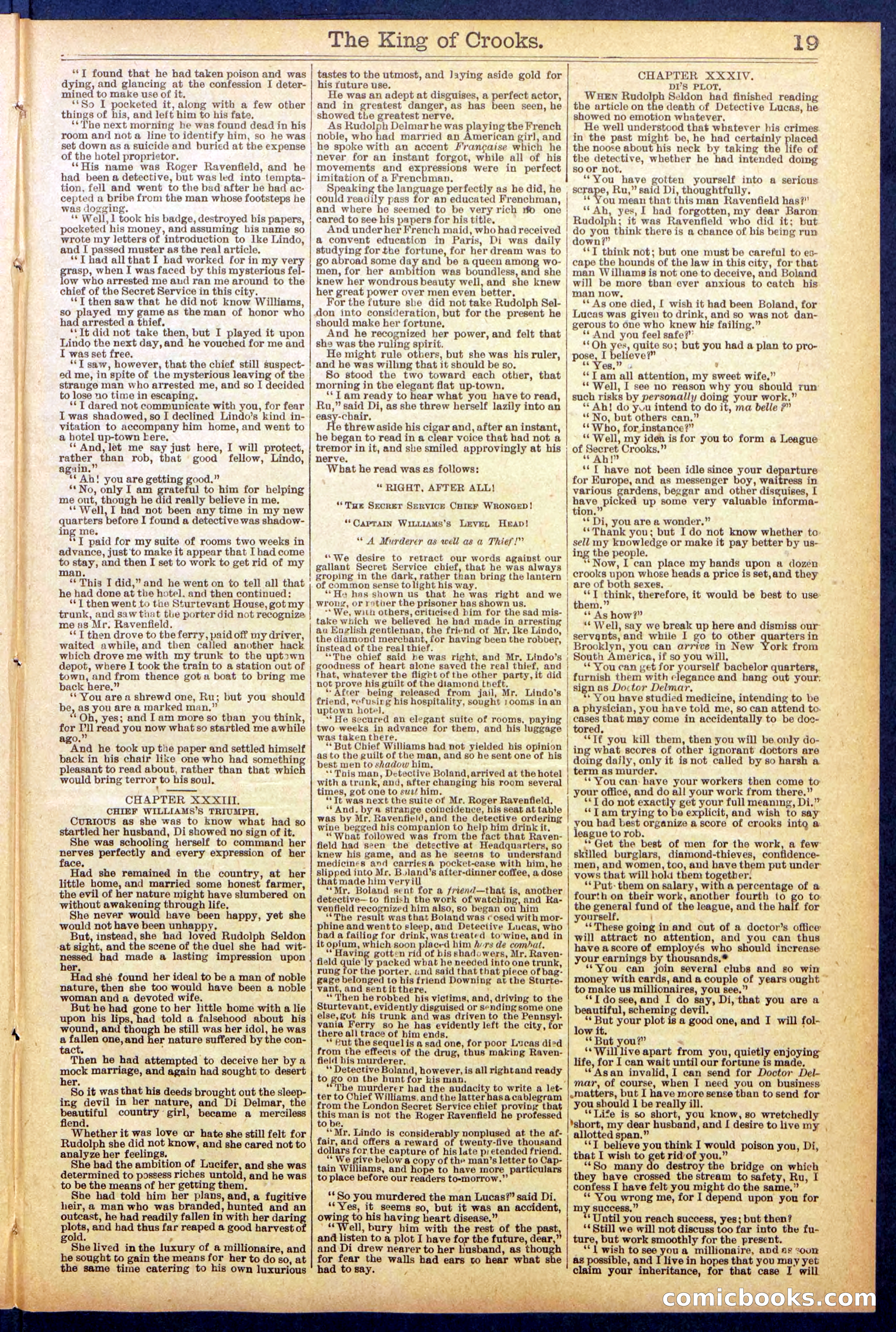 Beadle's New York Dime Library No. 886 — page 19 of 32