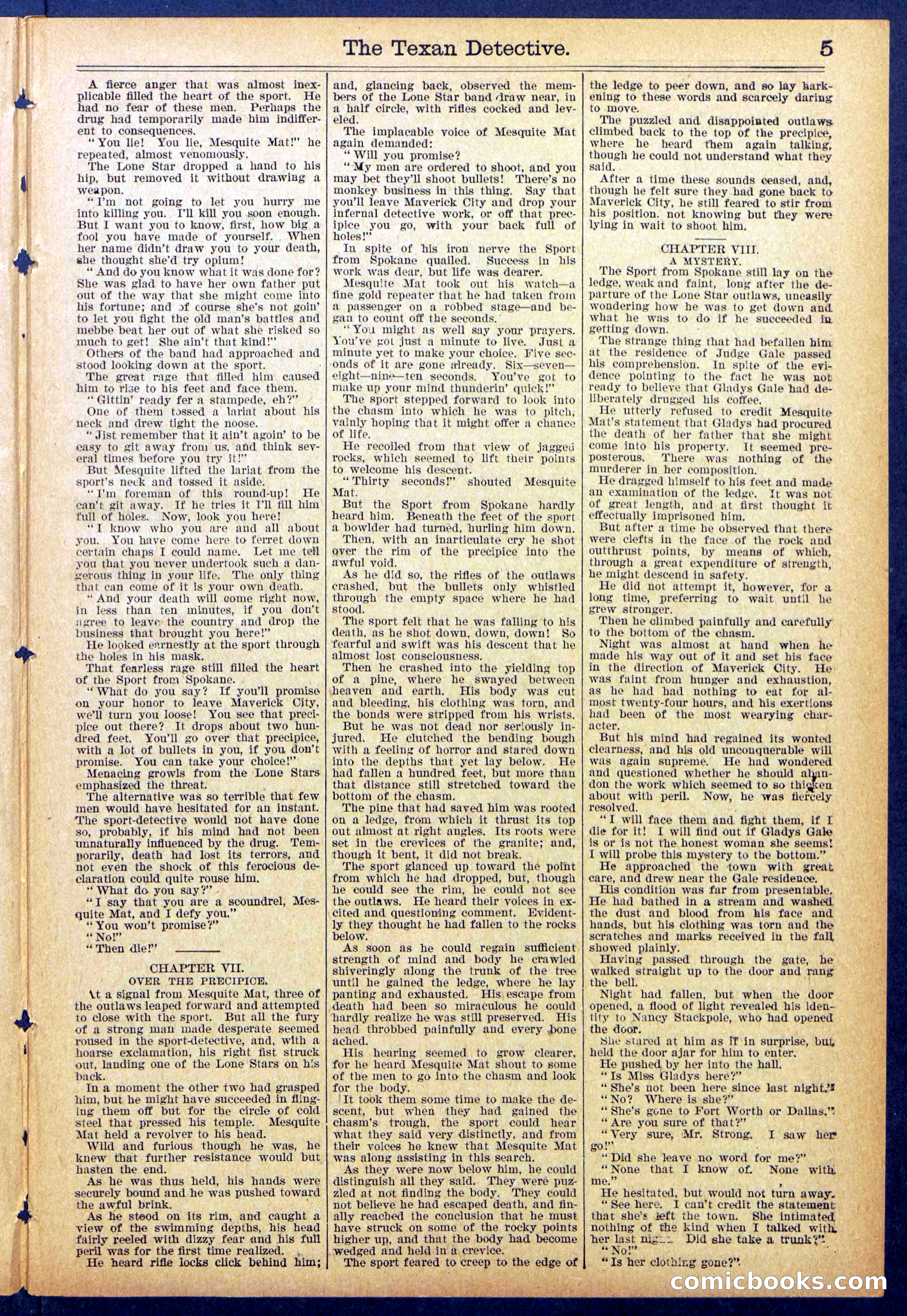 Beadle's New York Dime Library No. 887 — page 5 of 32