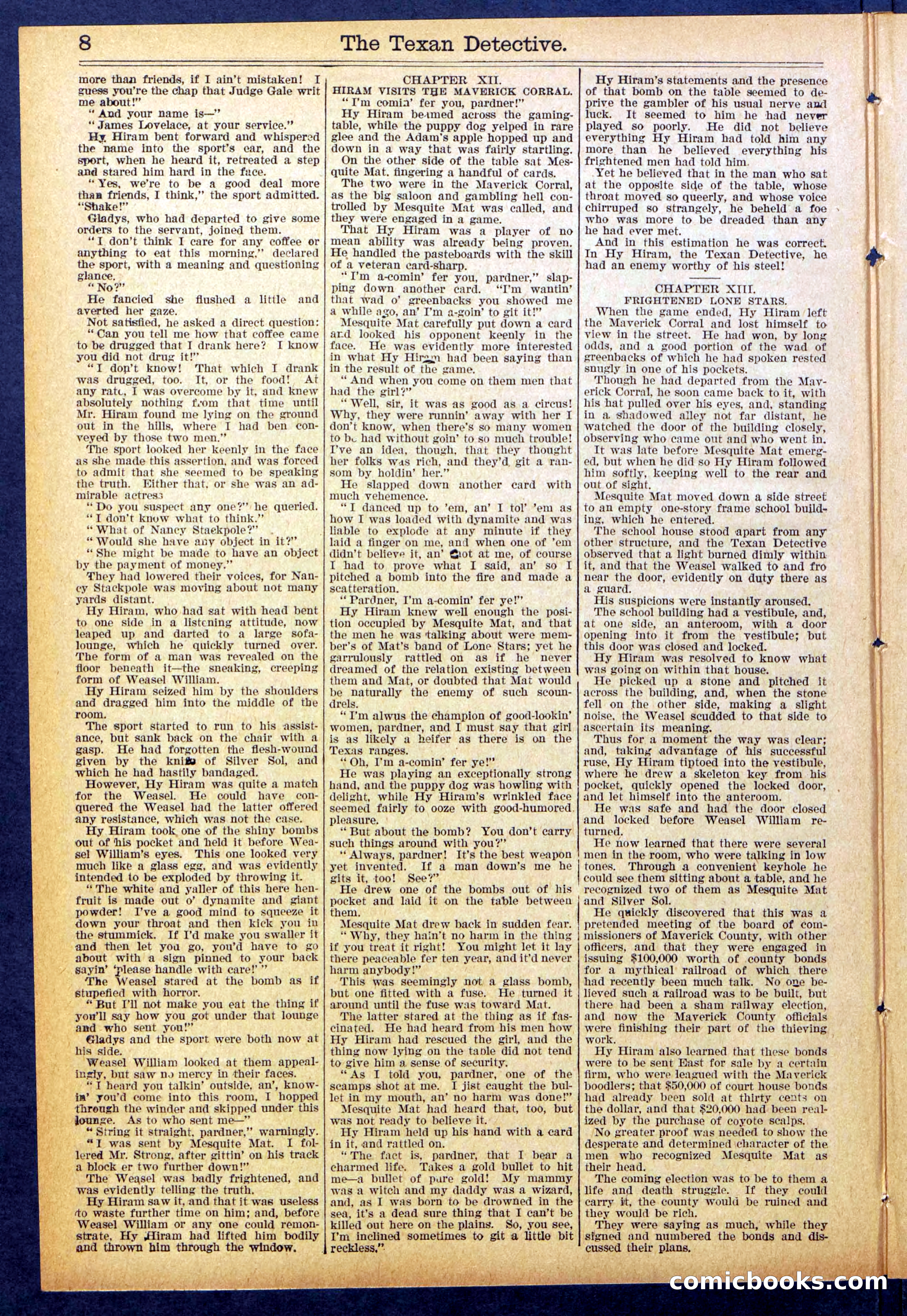 Beadle's New York Dime Library No. 887 — page 8 of 32