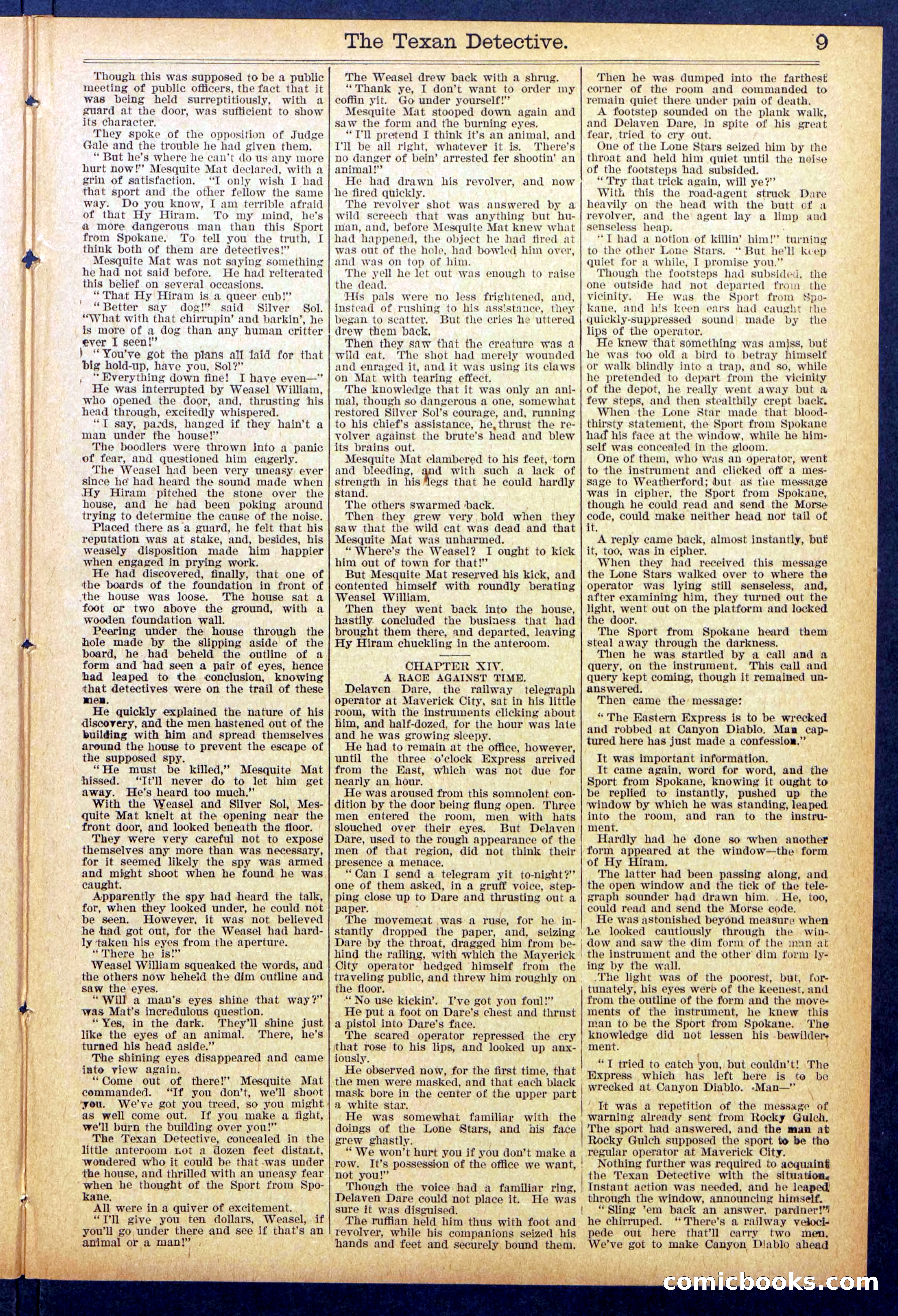 Beadle's New York Dime Library No. 887 — page 9 of 32