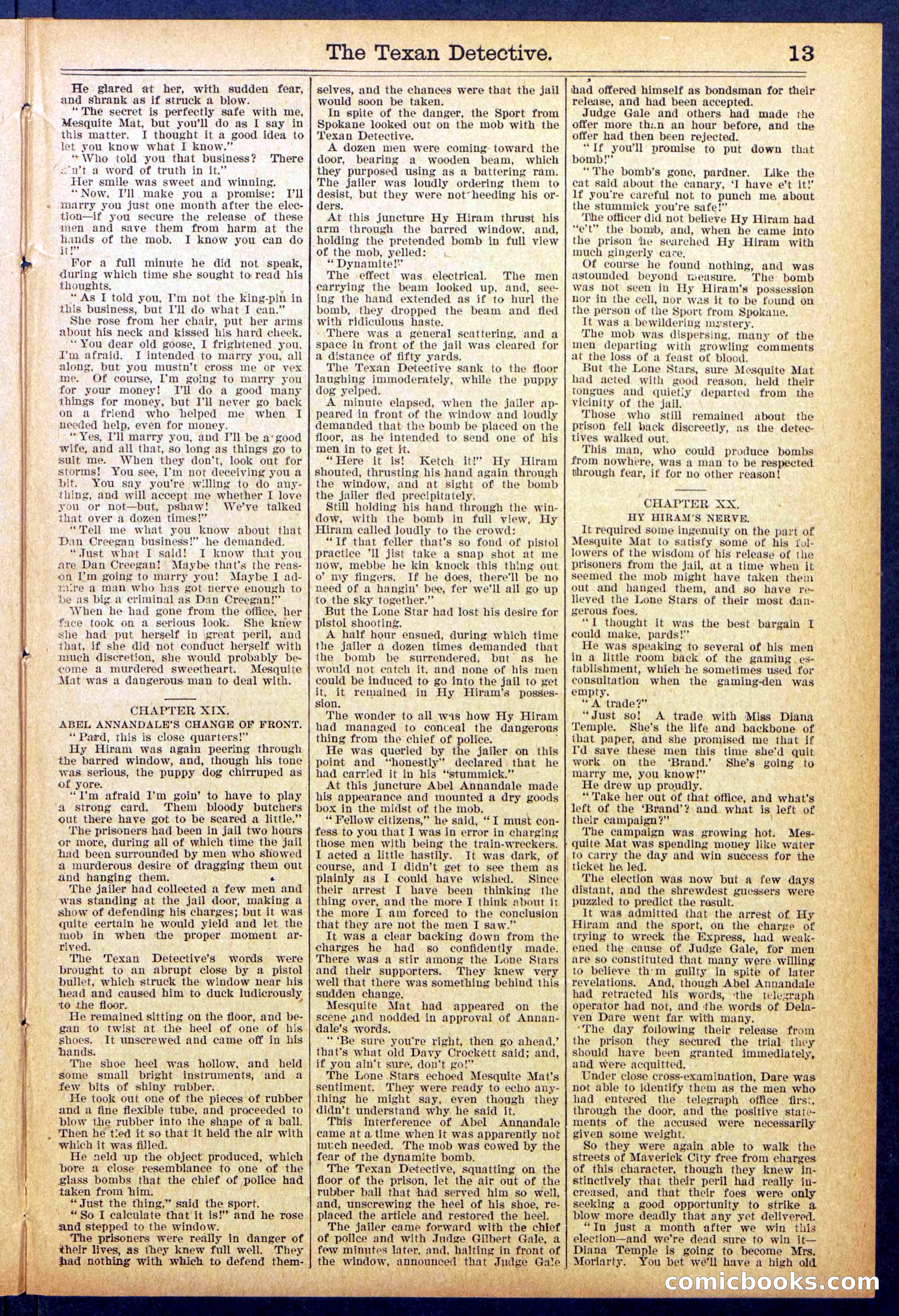 Beadle's New York Dime Library No. 887 — page 13 of 32