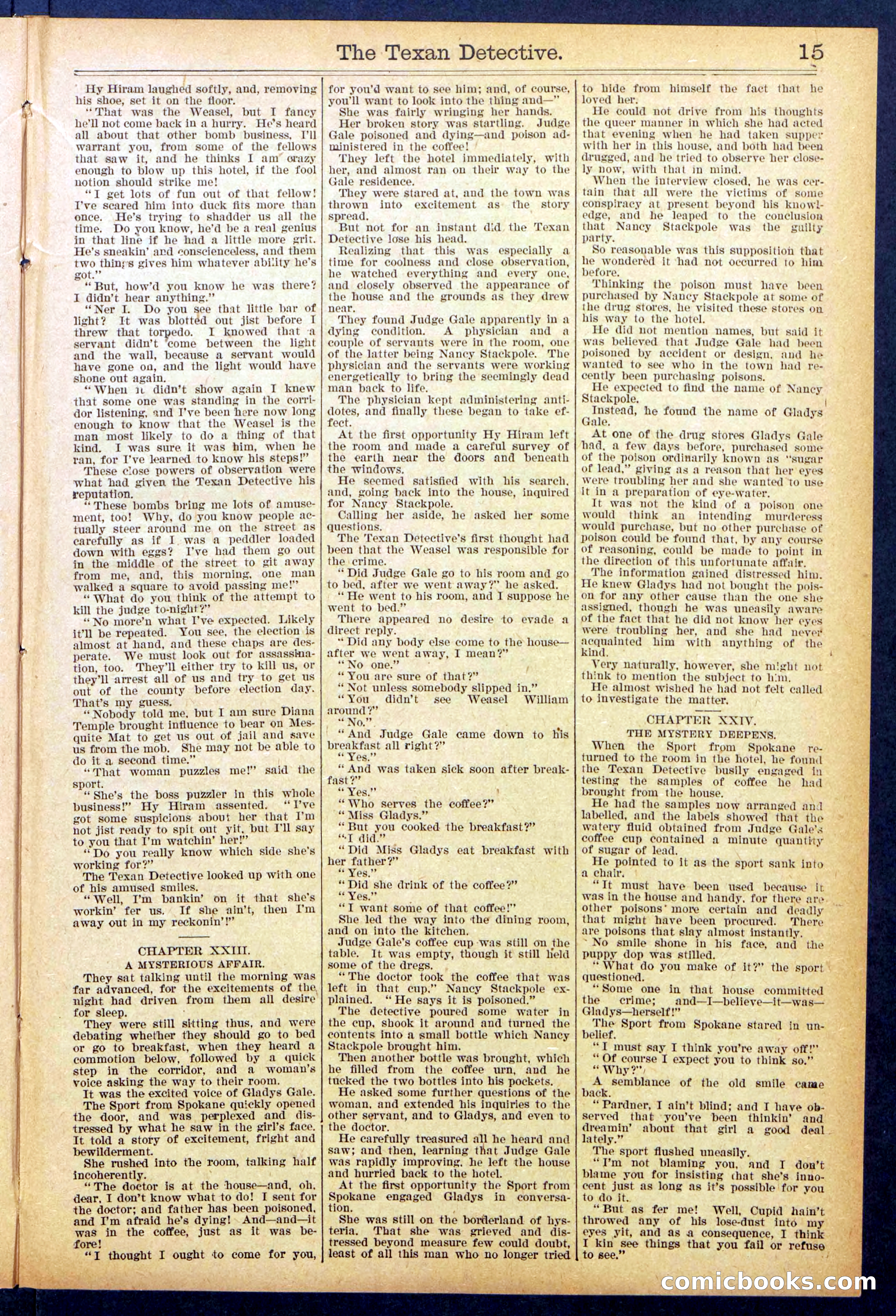 Beadle's New York Dime Library No. 887 — page 15 of 32