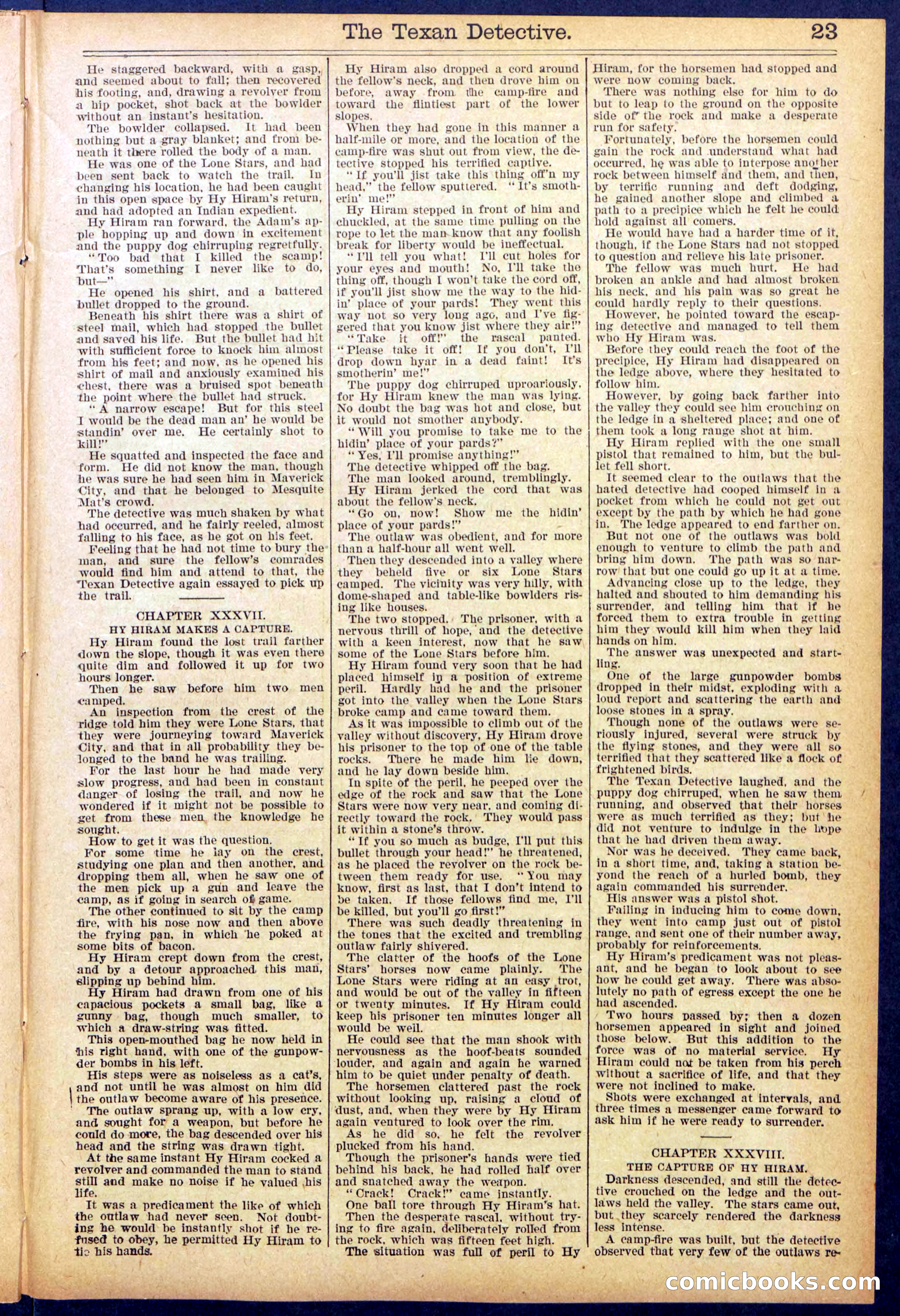 Beadle's New York Dime Library No. 887 — page 23 of 32