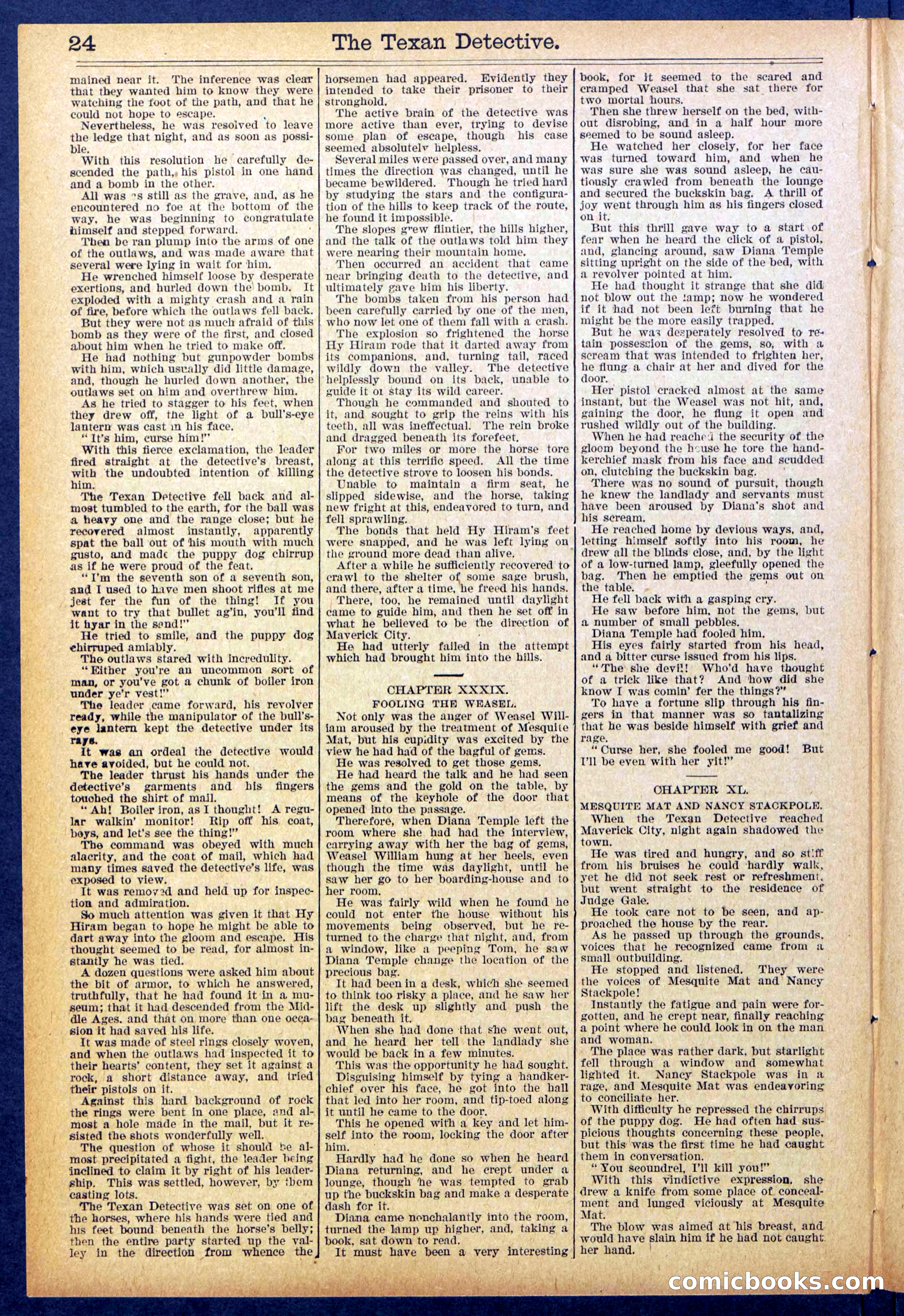Beadle's New York Dime Library No. 887 — page 24 of 32