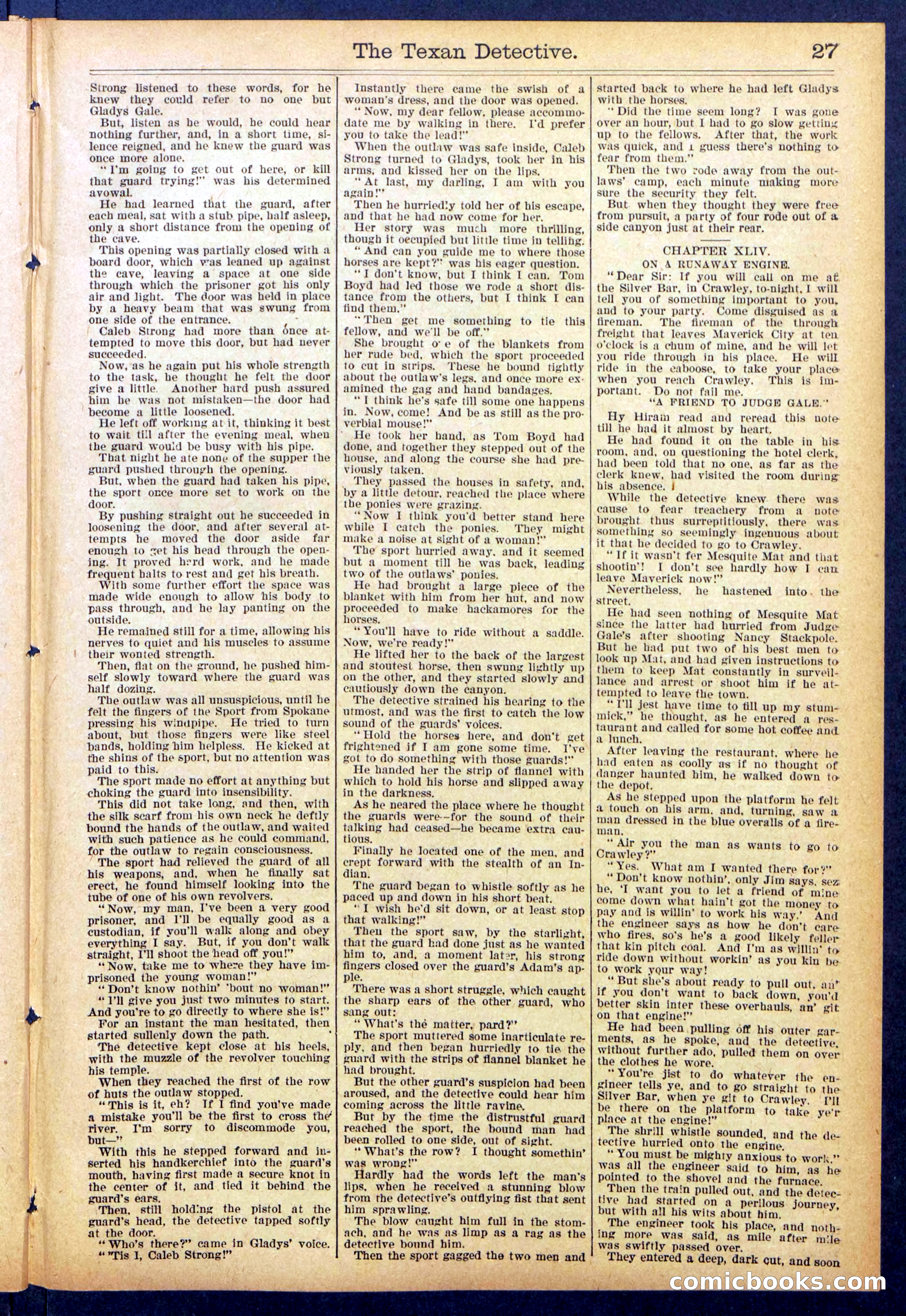 Beadle's New York Dime Library No. 887 — page 27 of 32