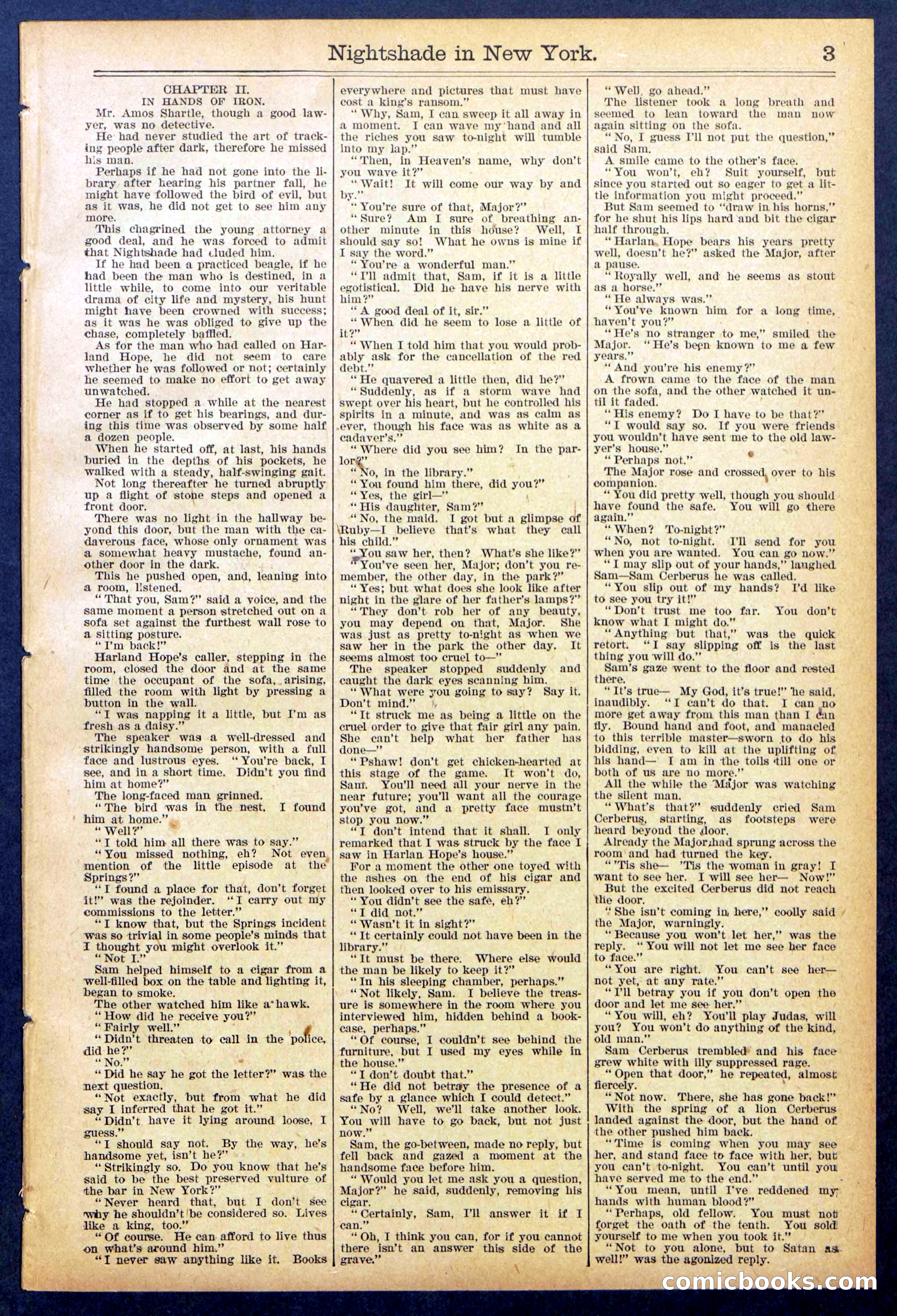 Beadle's New York Dime Library No. 888 — page 3 of 32