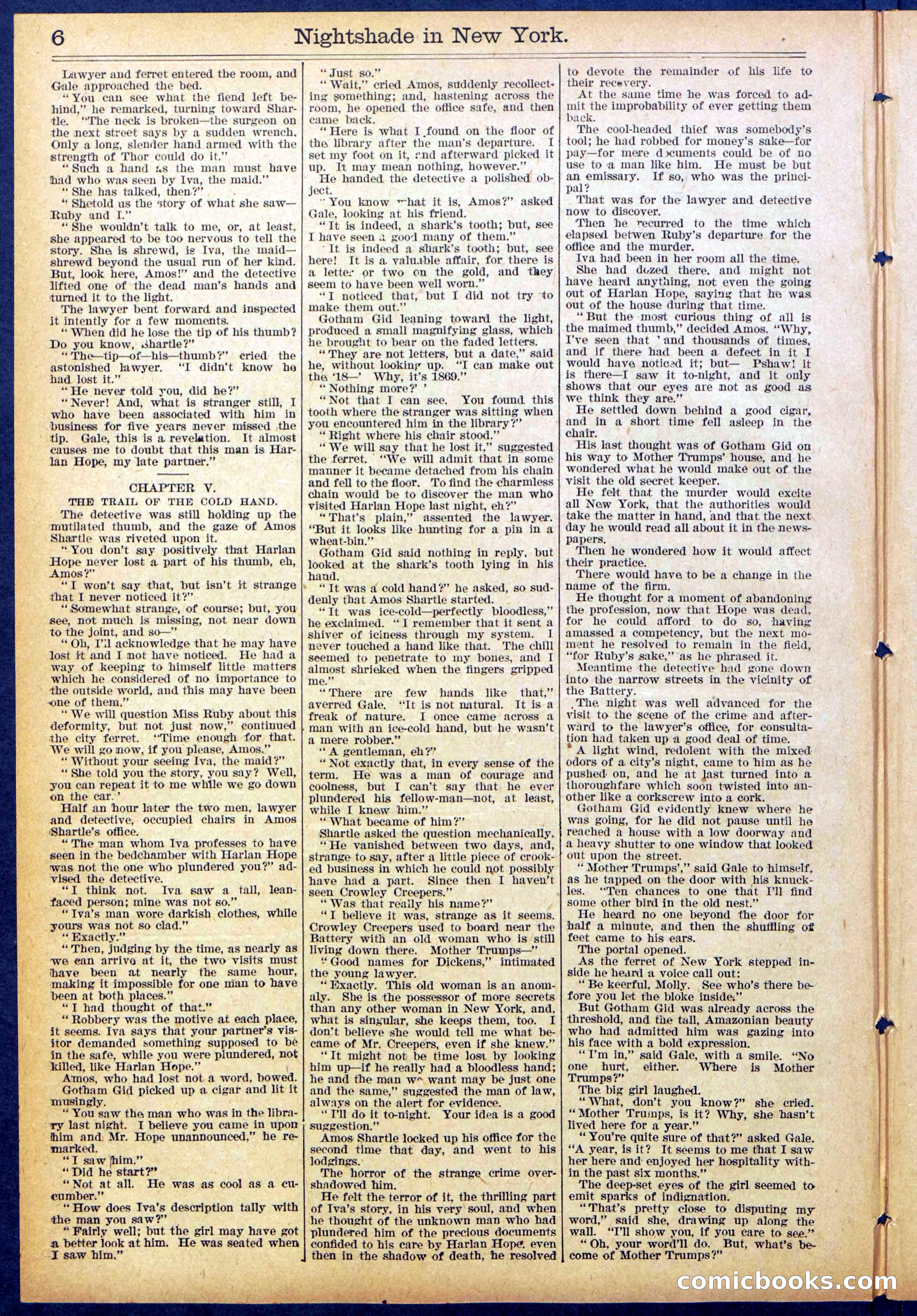 Beadle's New York Dime Library No. 888 — page 6 of 32