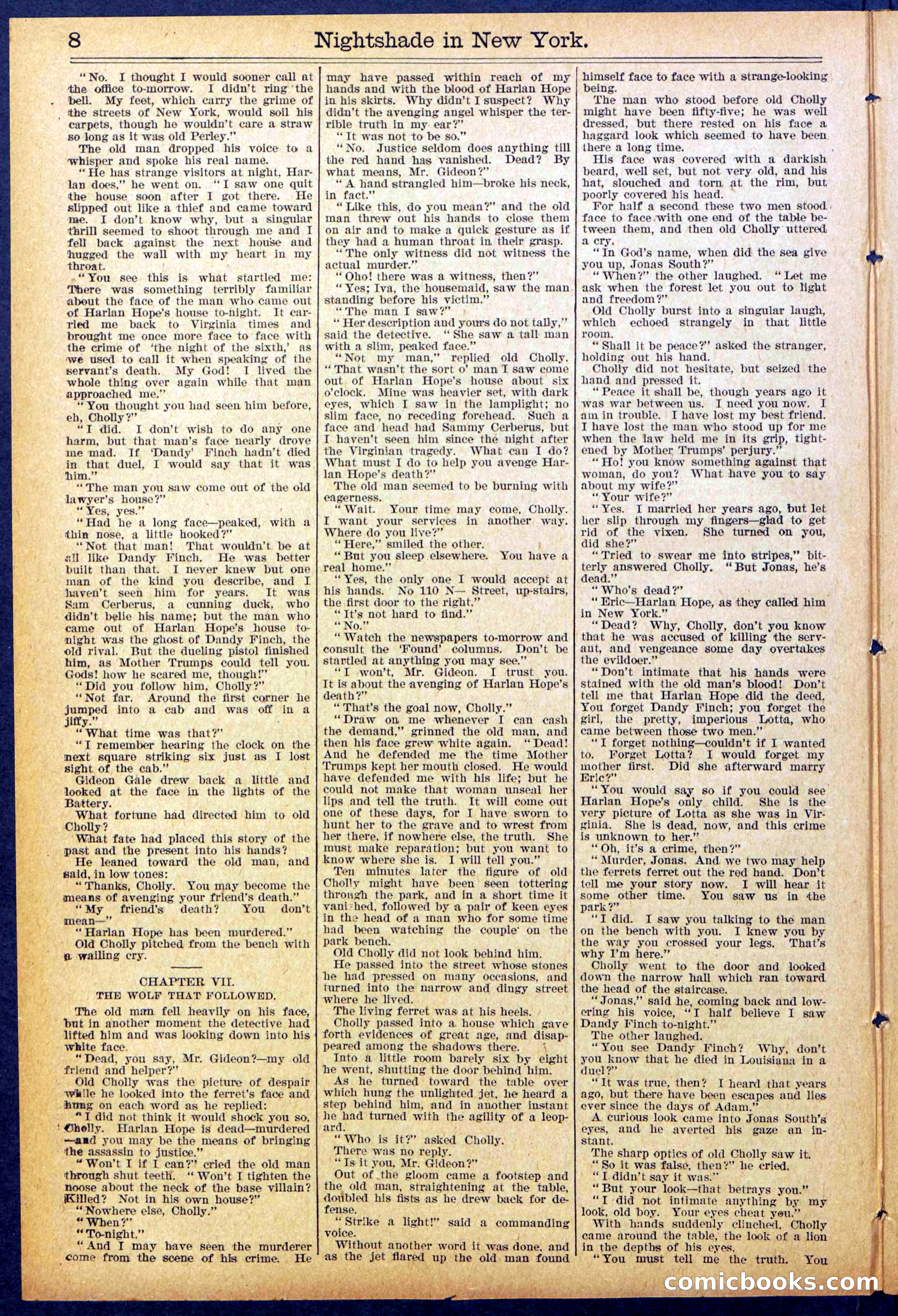Beadle's New York Dime Library No. 888 — page 8 of 32