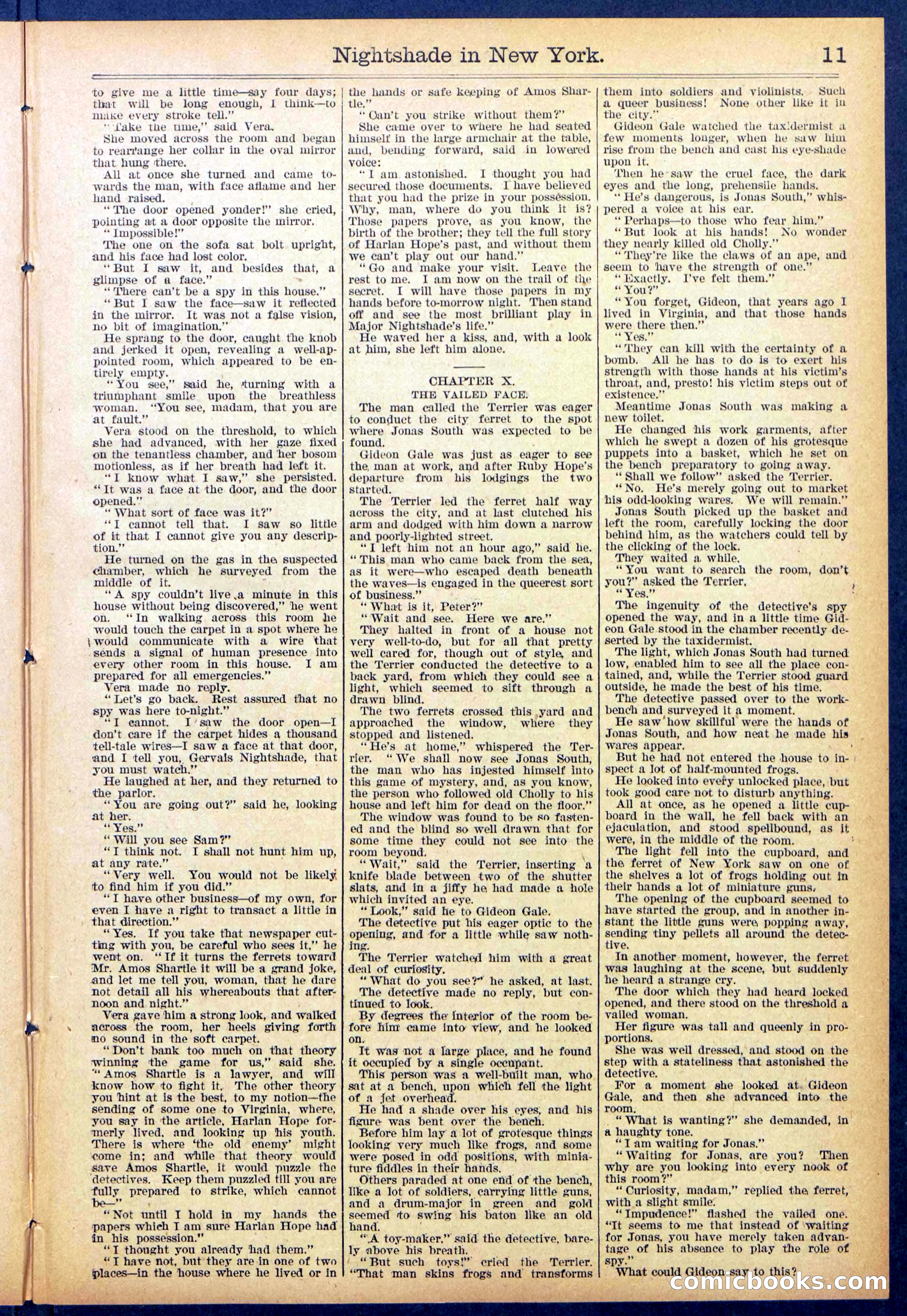 Beadle's New York Dime Library No. 888 — page 11 of 32