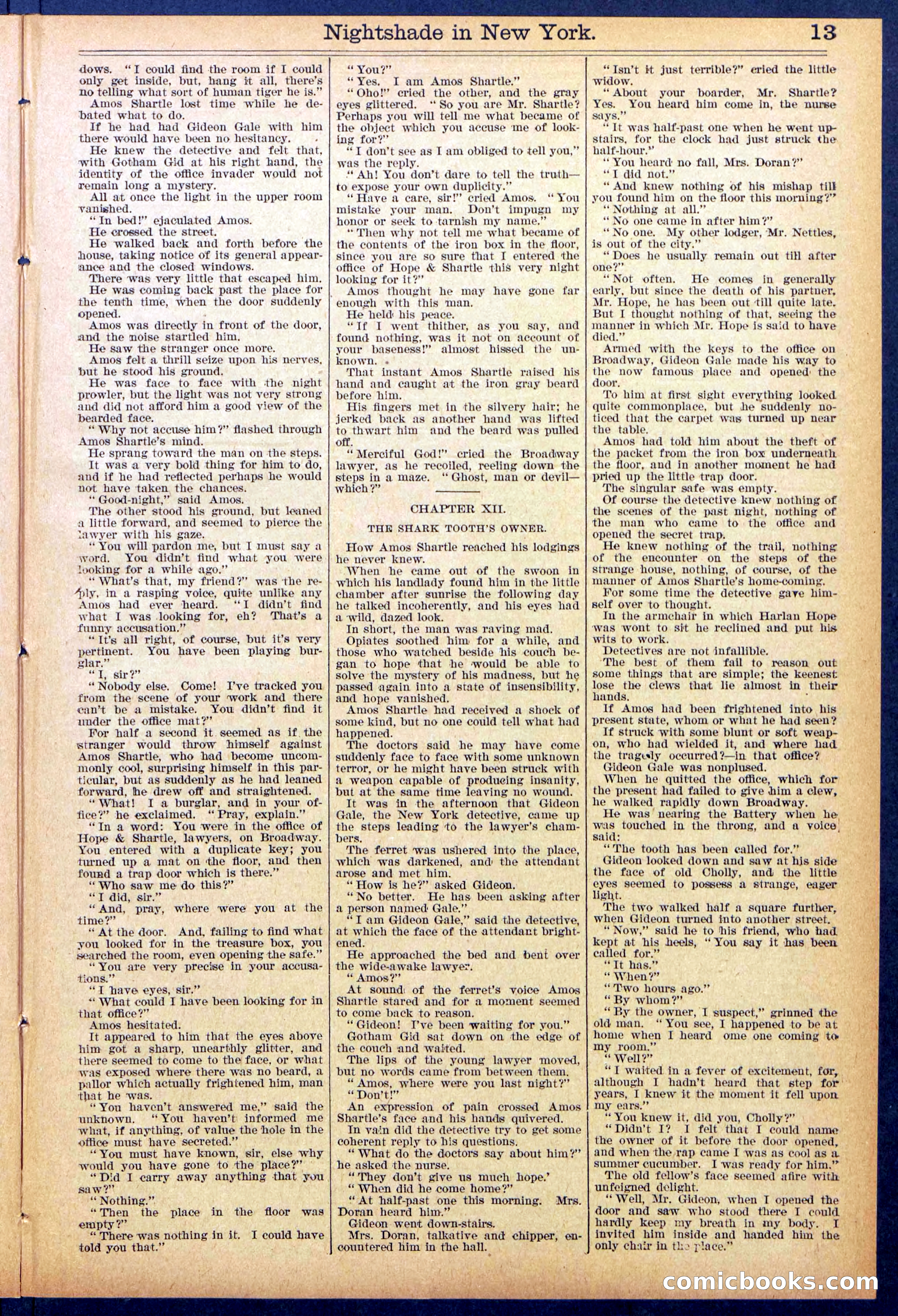 Beadle's New York Dime Library No. 888 — page 13 of 32