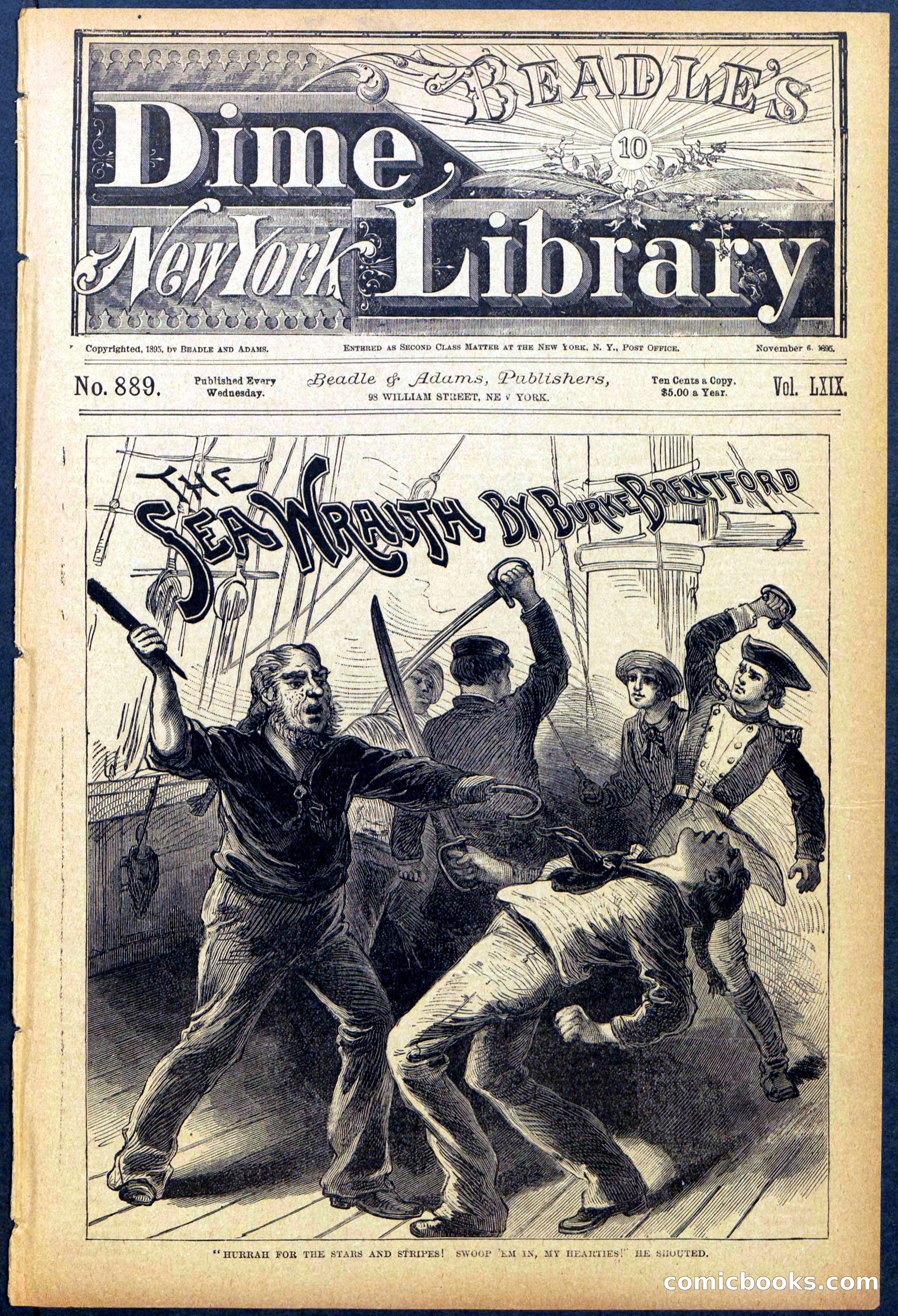 Beadle's Dime Library No. 889: Sea Wraith Driftford — page 1 of 32