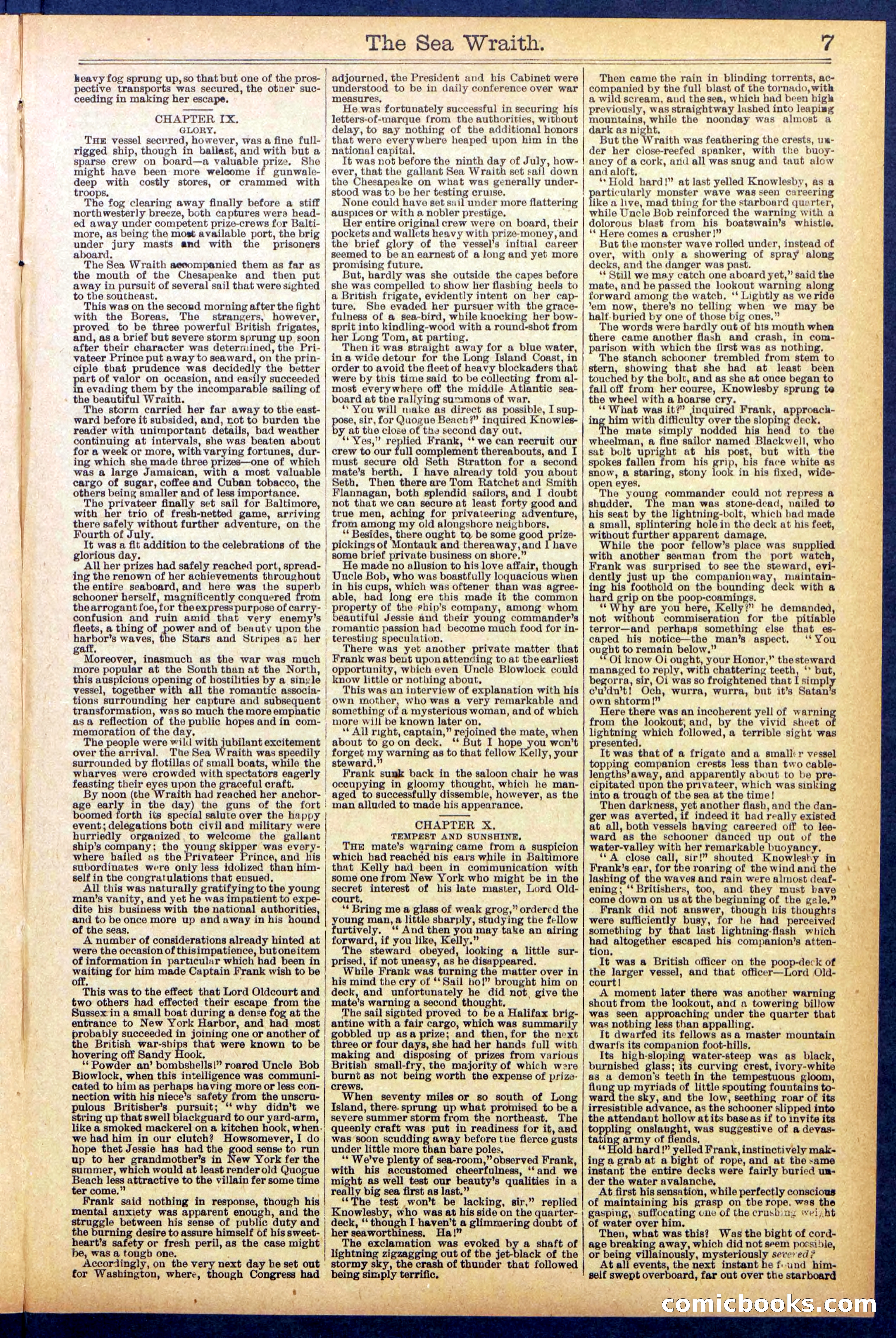 Beadle's Dime Library No. 889: Sea Wraith Driftford — page 7 of 32