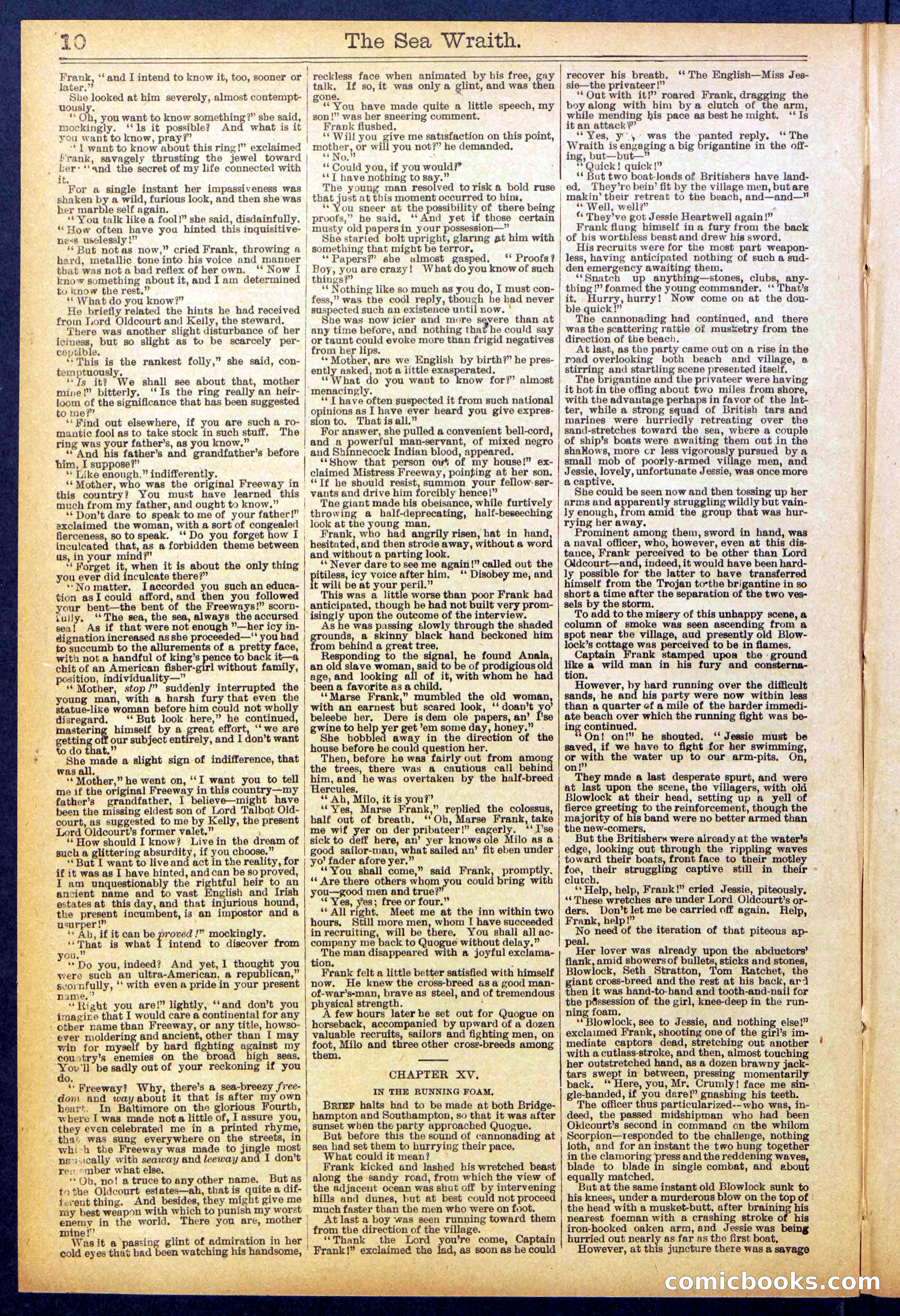 Beadle's Dime Library No. 889: Sea Wraith Driftford — page 10 of 32