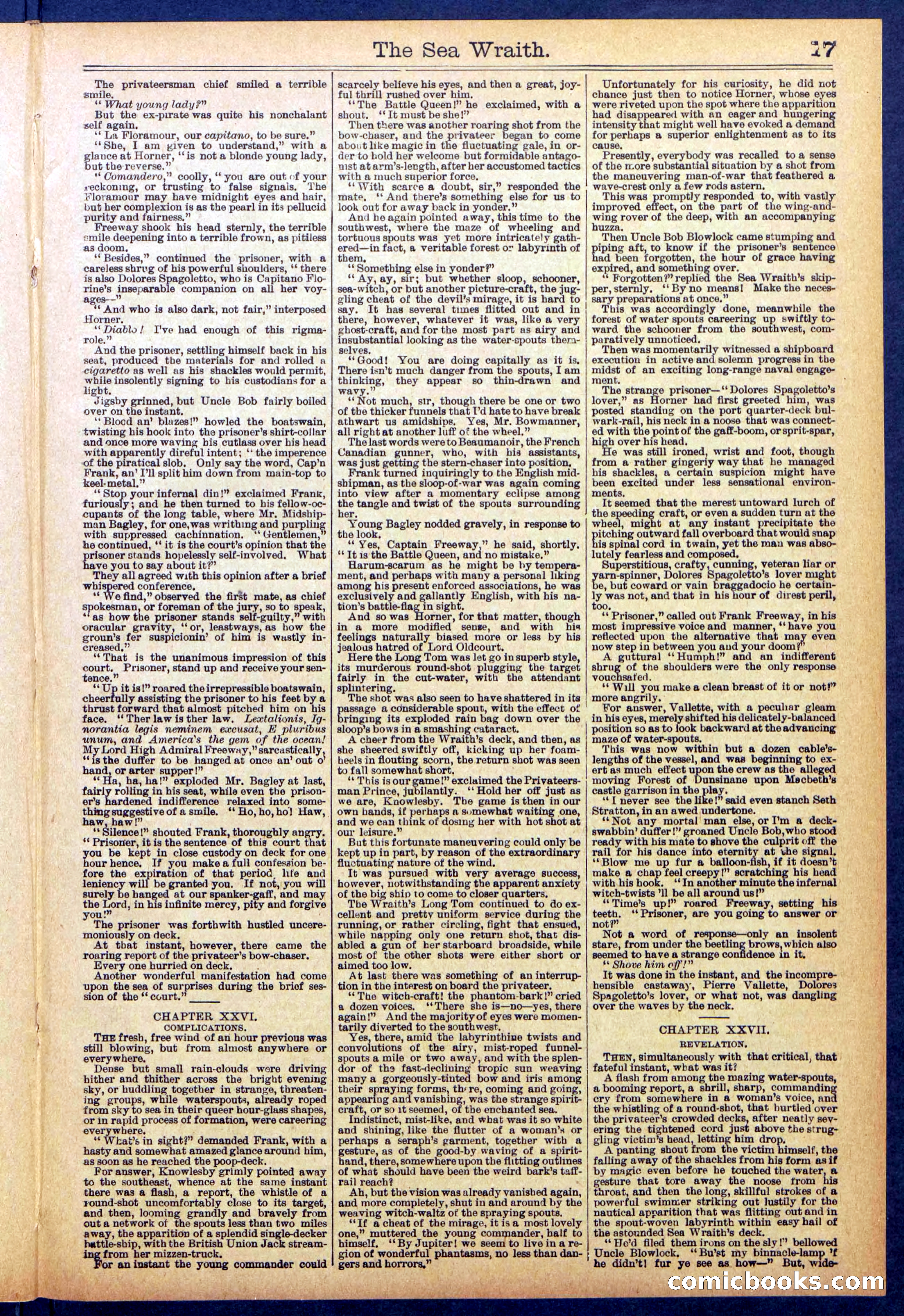 Beadle's Dime Library No. 889: Sea Wraith Driftford — page 17 of 32
