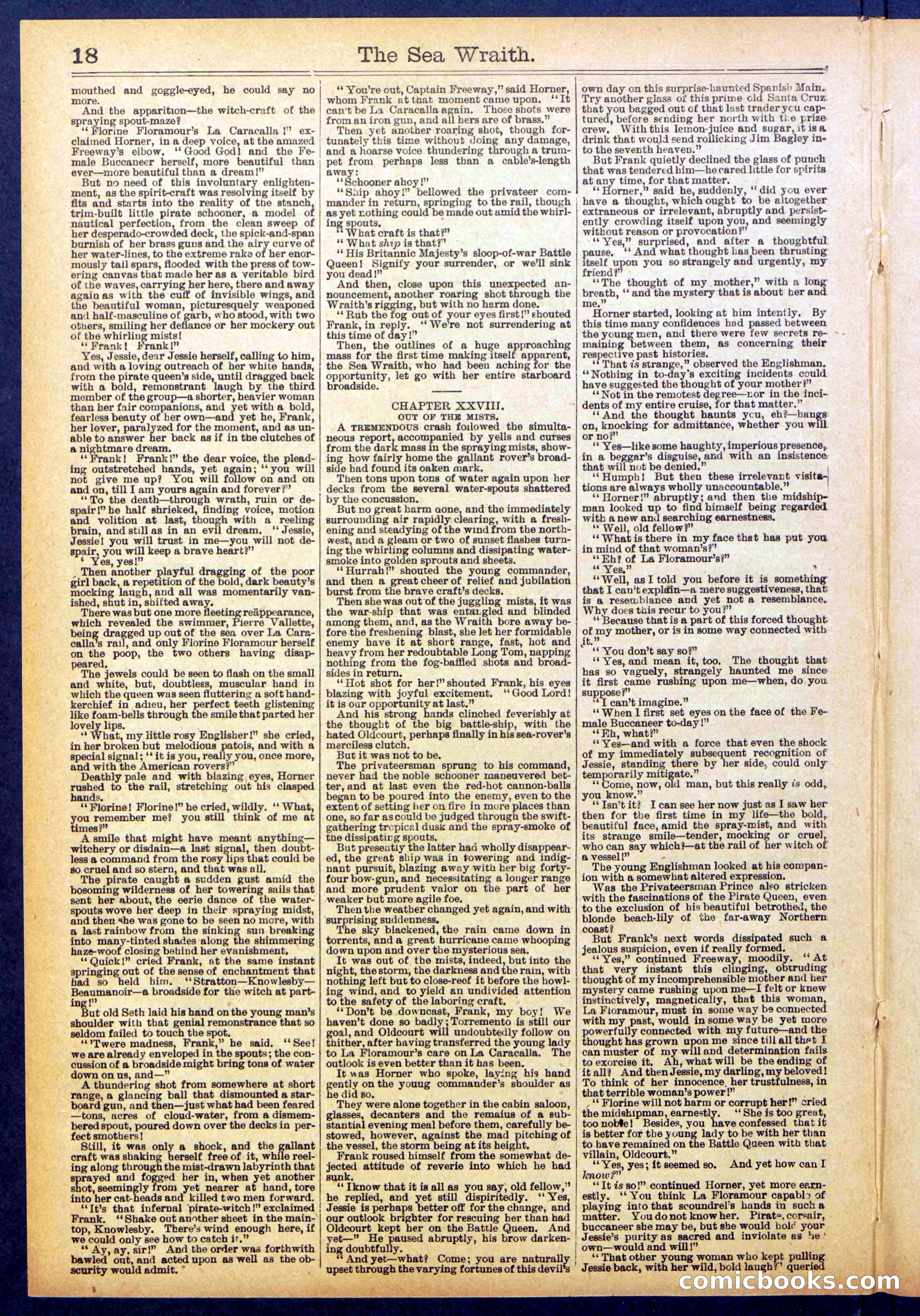 Beadle's Dime Library No. 889: Sea Wraith Driftford — page 18 of 32