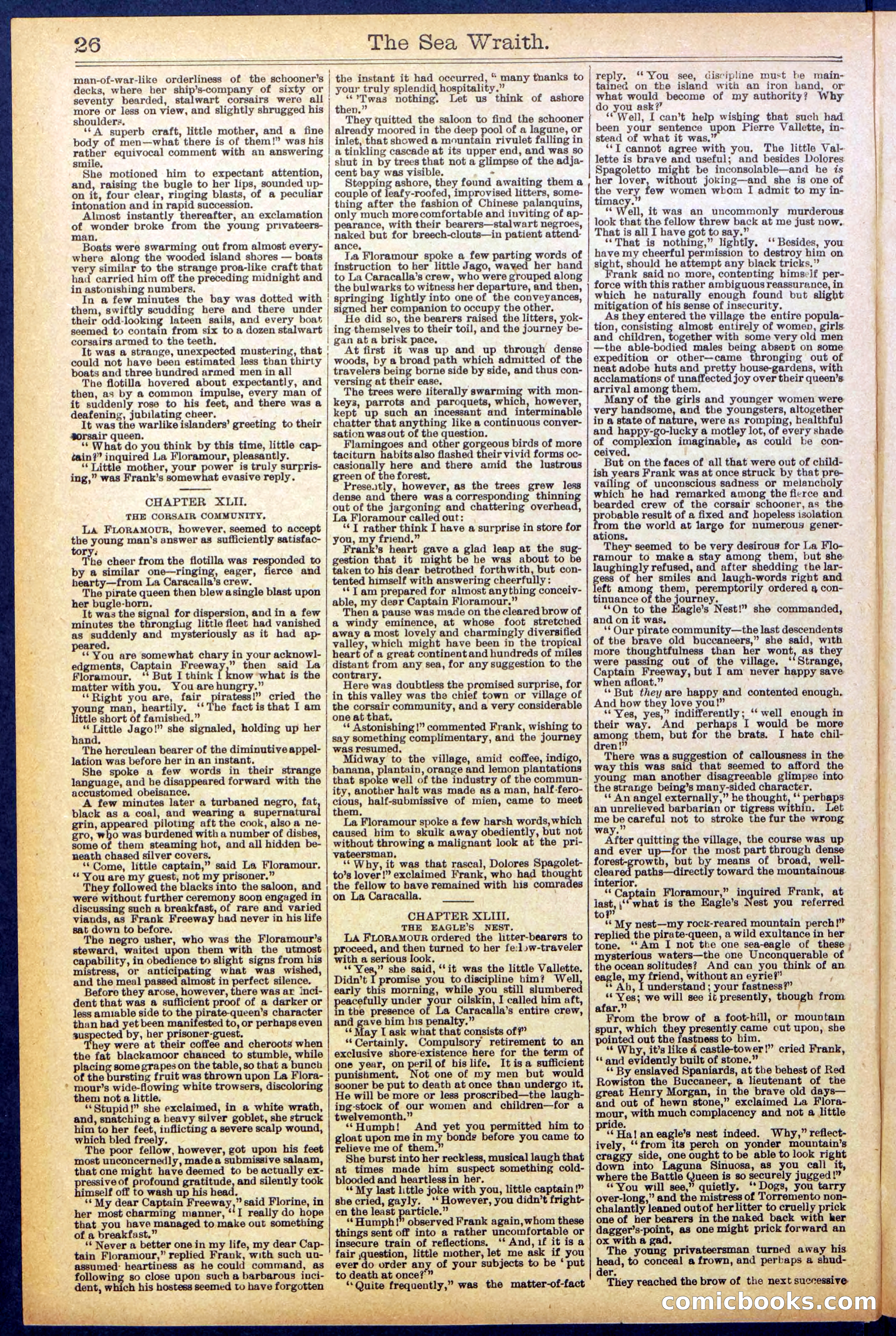 Beadle's Dime Library No. 889: Sea Wraith Driftford — page 26 of 32
