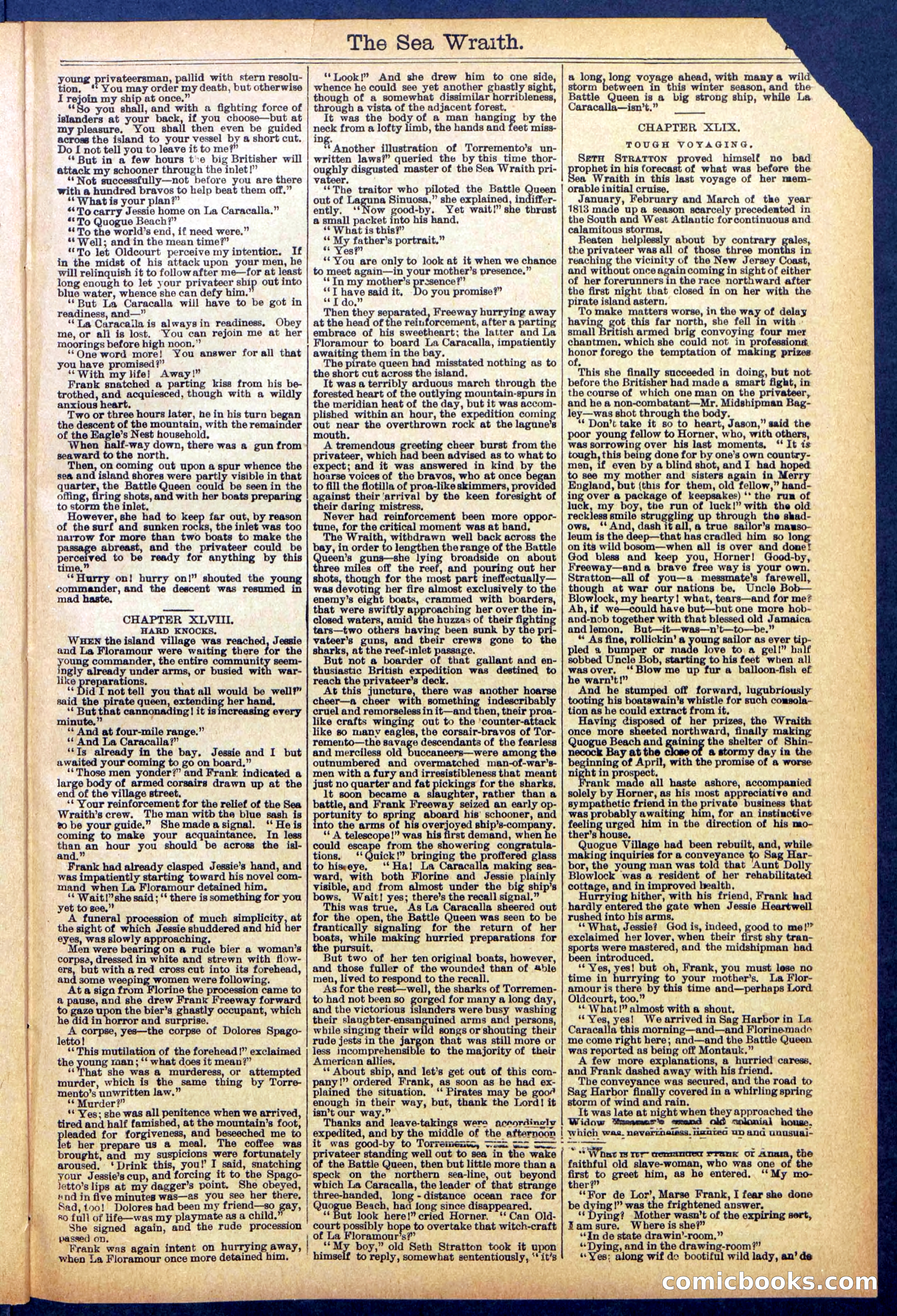 Beadle's Dime Library No. 889: Sea Wraith Driftford — page 29 of 32