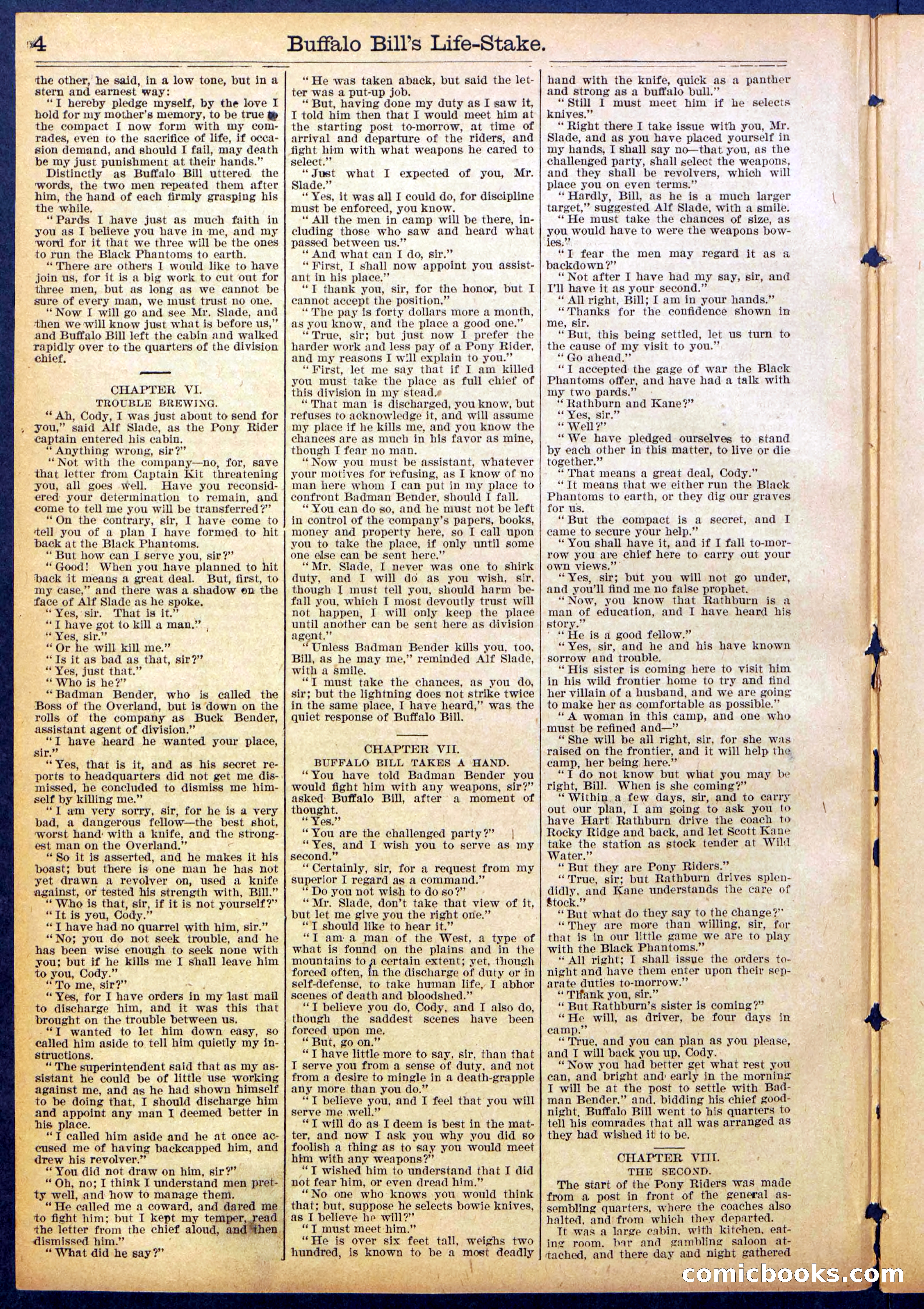 Beadle's New York Dime Library No. 890 — page 4 of 32