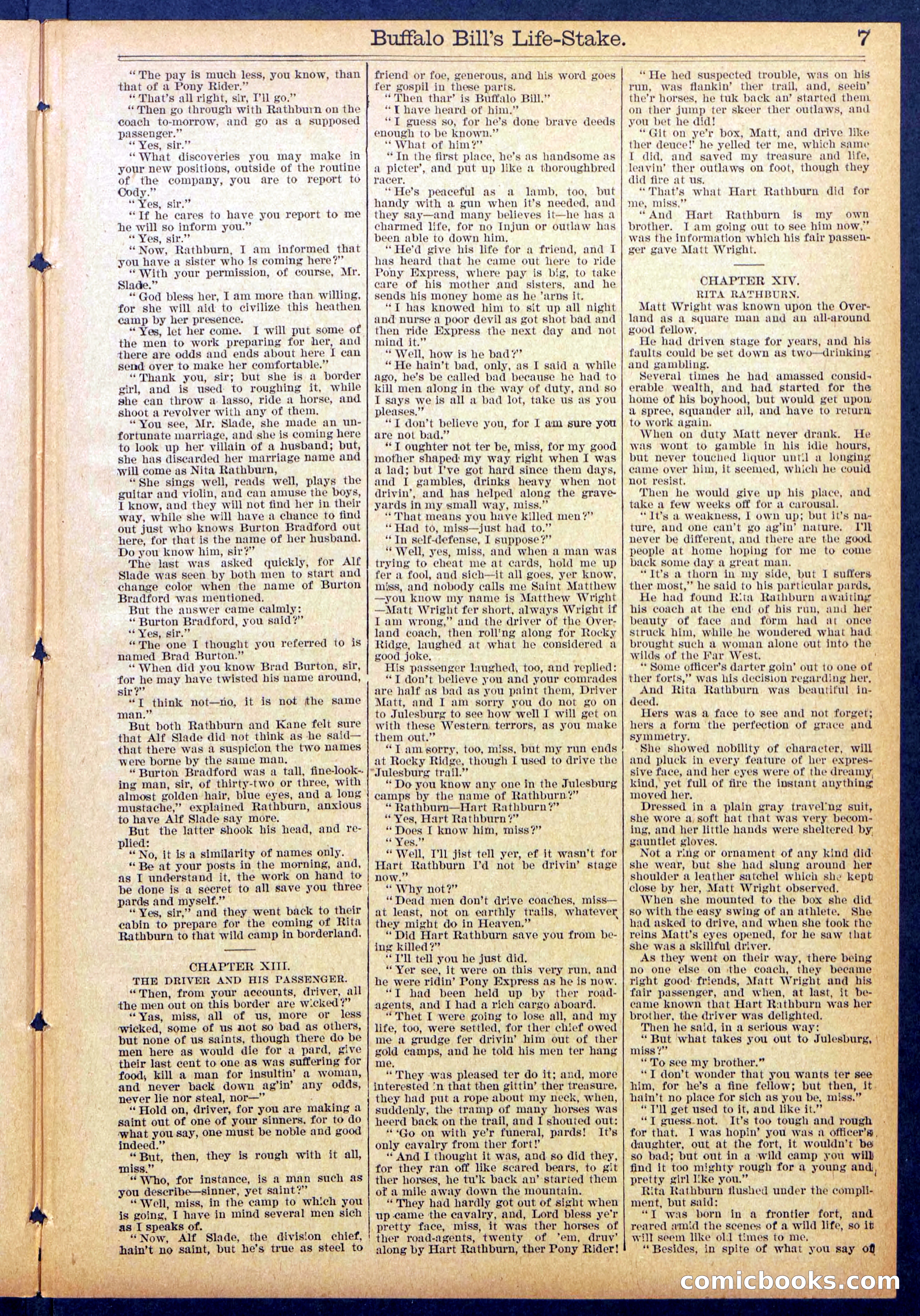 Beadle's New York Dime Library No. 890 — page 7 of 32