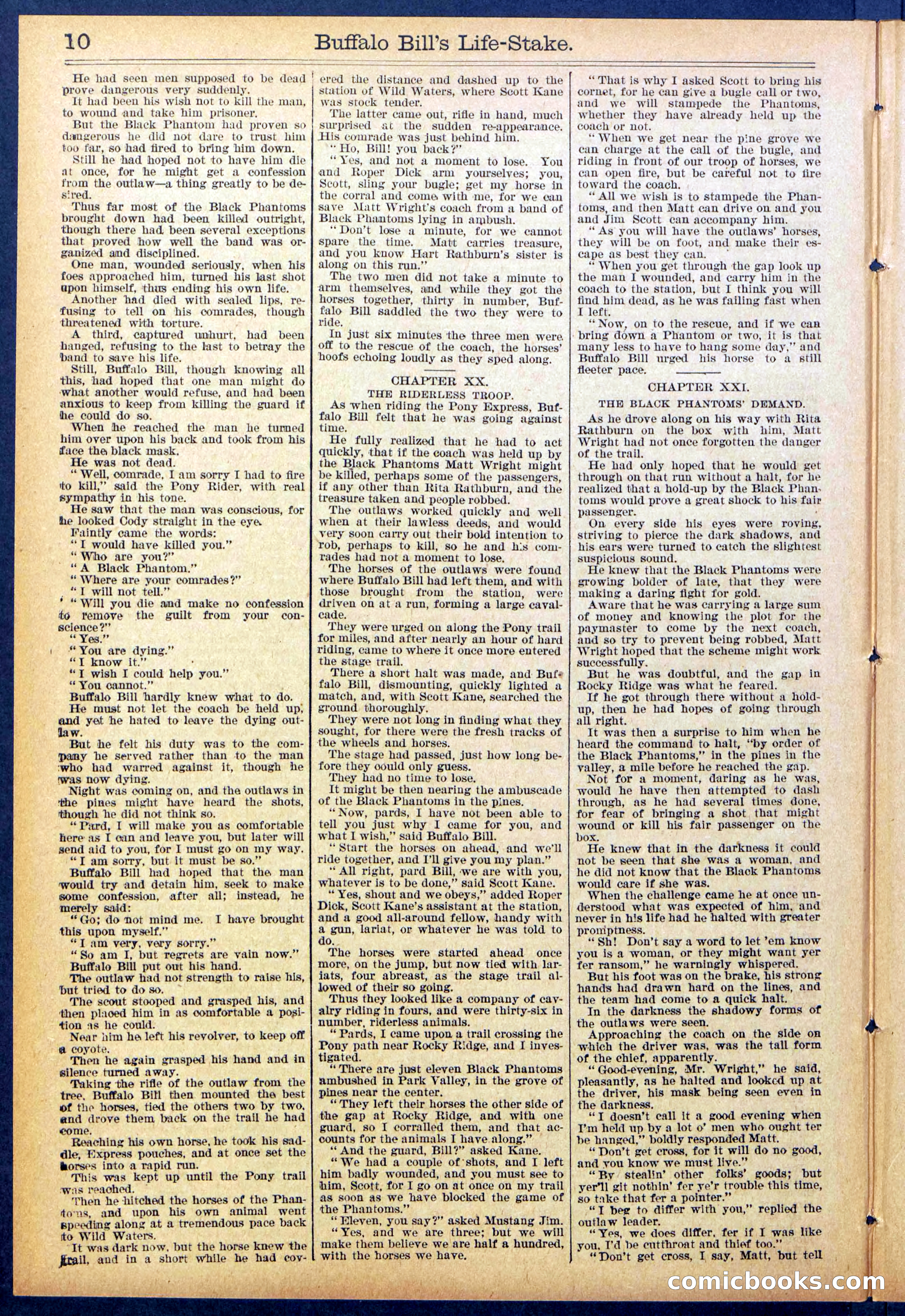 Beadle's New York Dime Library No. 890 — page 10 of 32