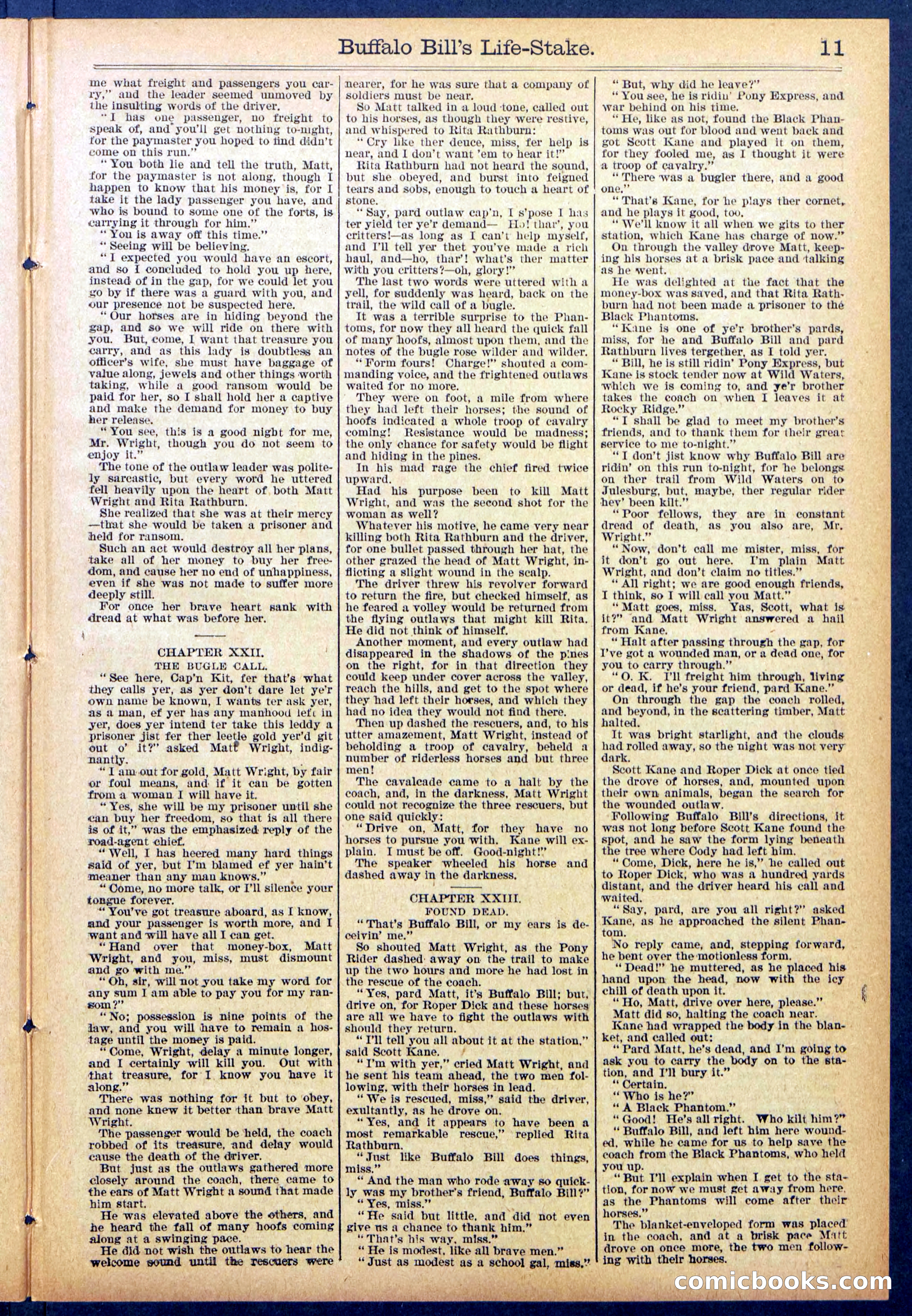 Beadle's New York Dime Library No. 890 — page 11 of 32