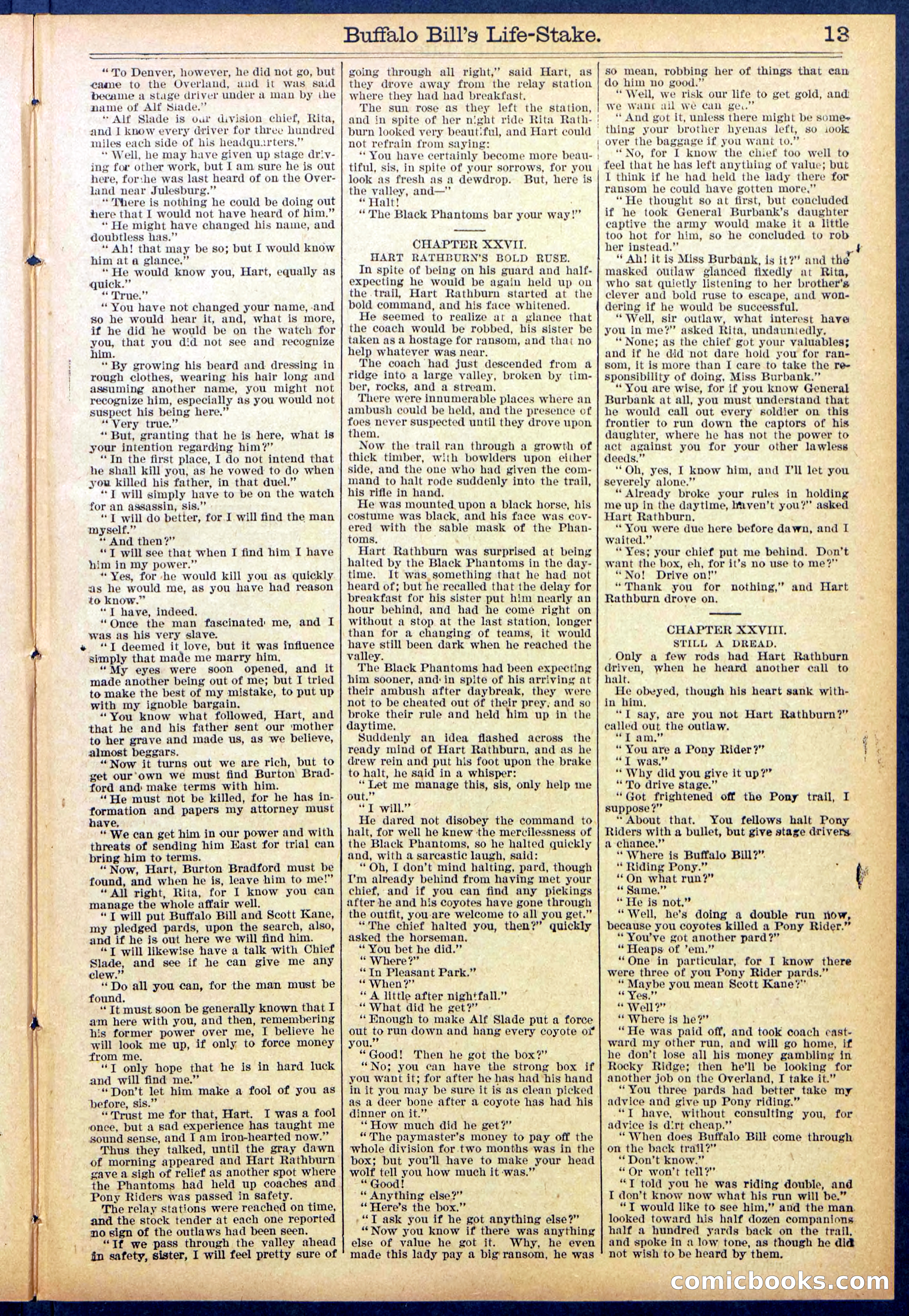Beadle's New York Dime Library No. 890 — page 13 of 32