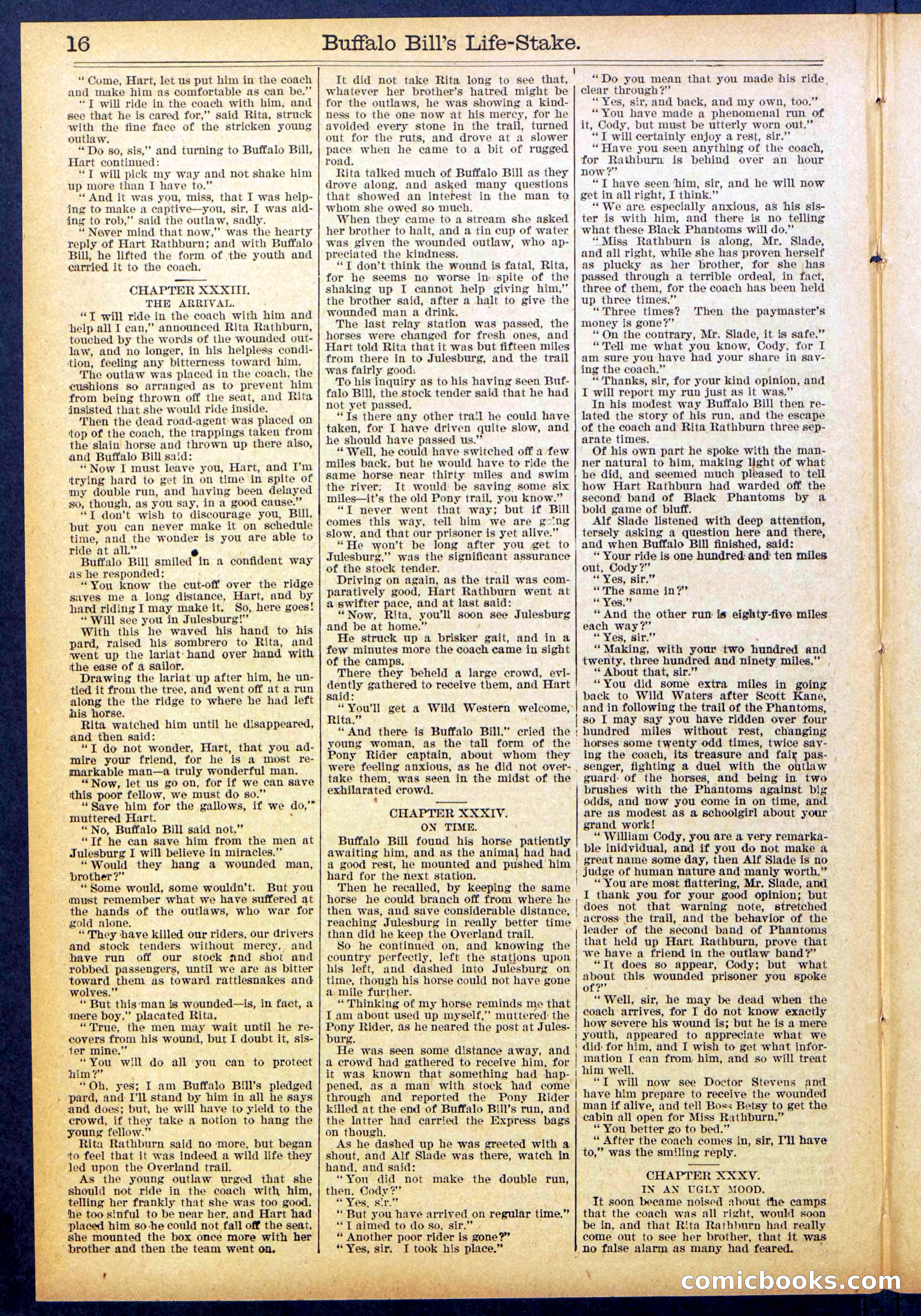 Beadle's New York Dime Library No. 890 — page 16 of 32