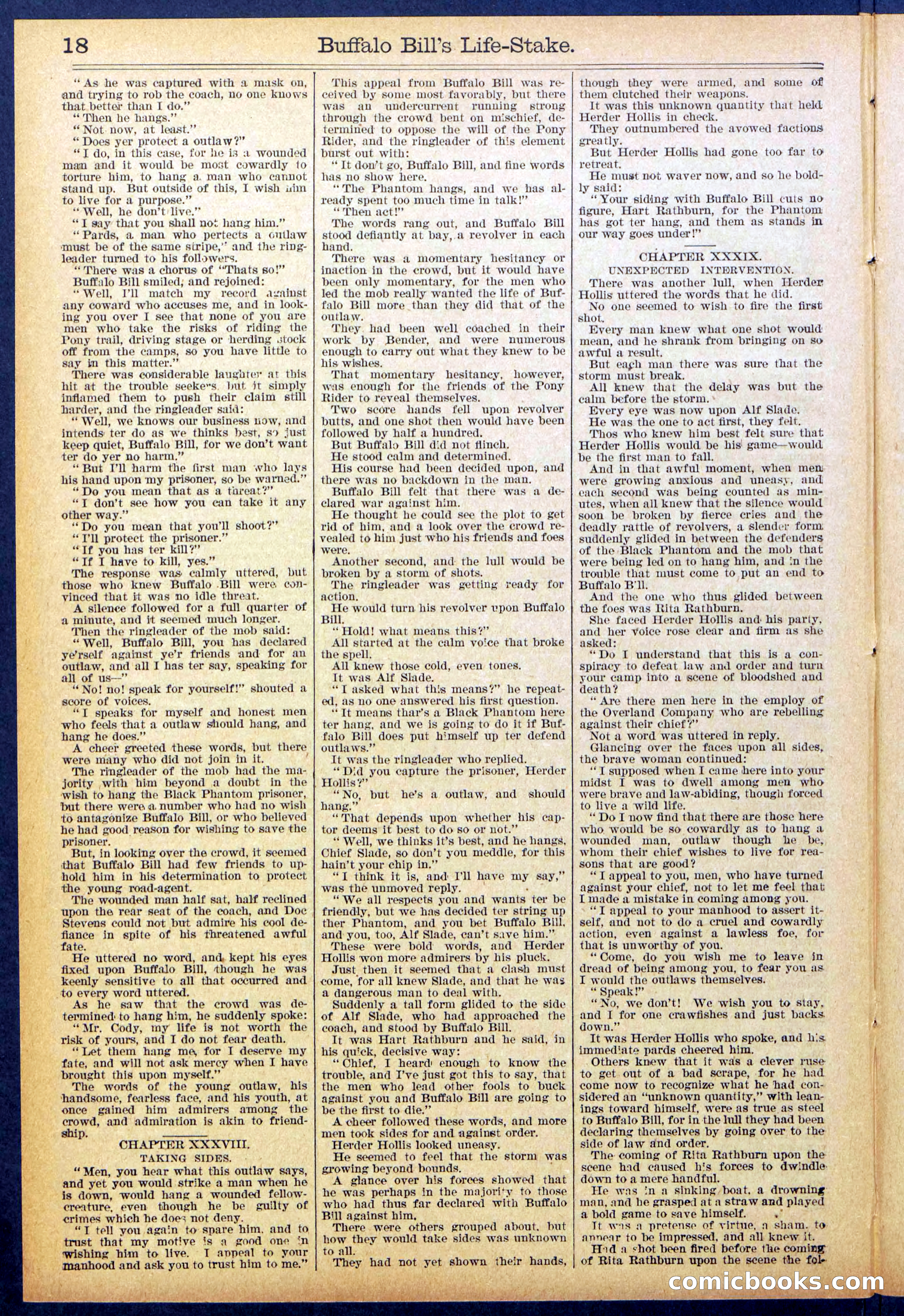 Beadle's New York Dime Library No. 890 — page 18 of 32