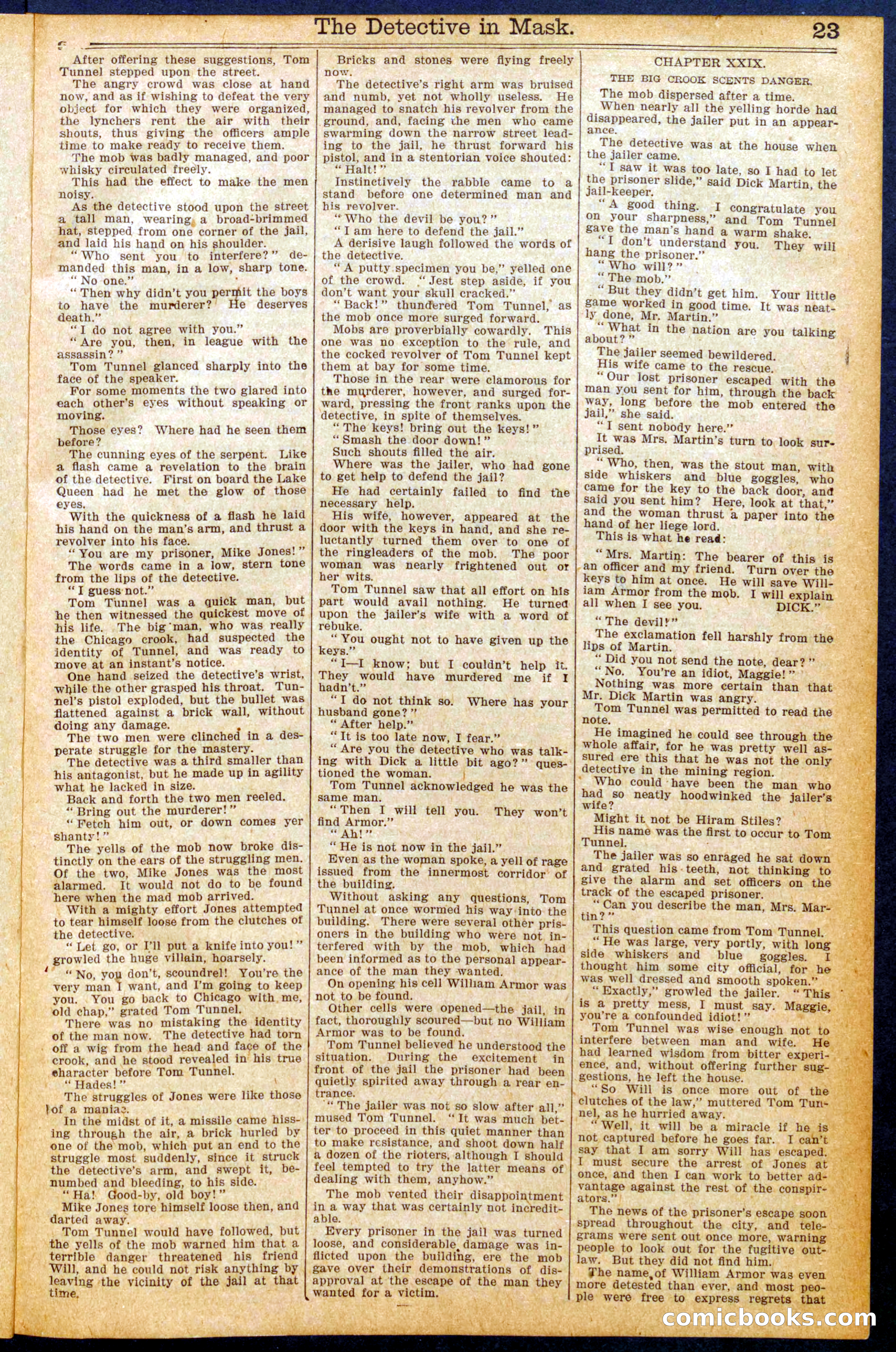 Beadle's New York Dime Library No. 924 — page 23 of 32