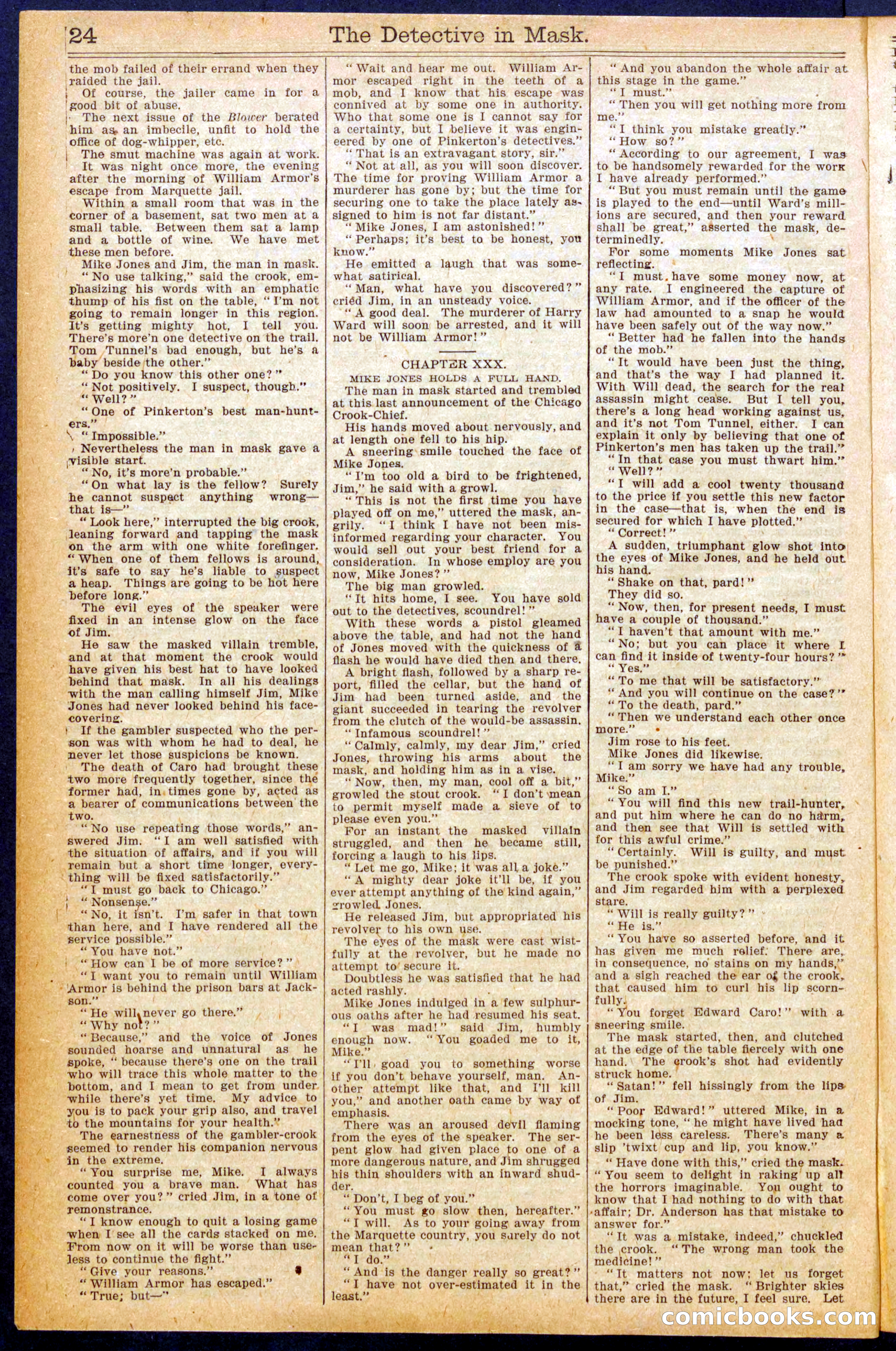 Beadle's New York Dime Library No. 924 — page 24 of 32