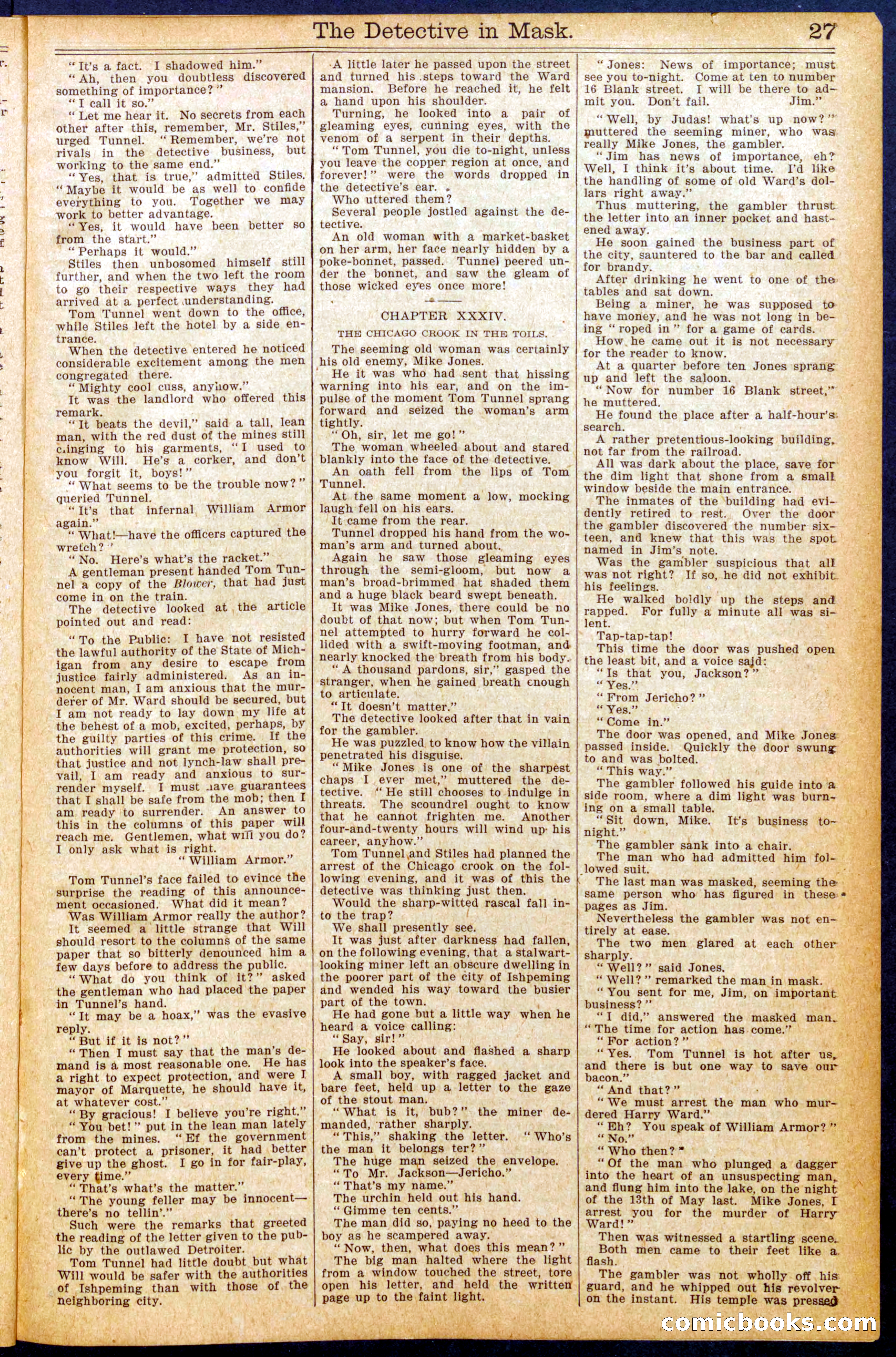 Beadle's New York Dime Library No. 924 — page 27 of 32
