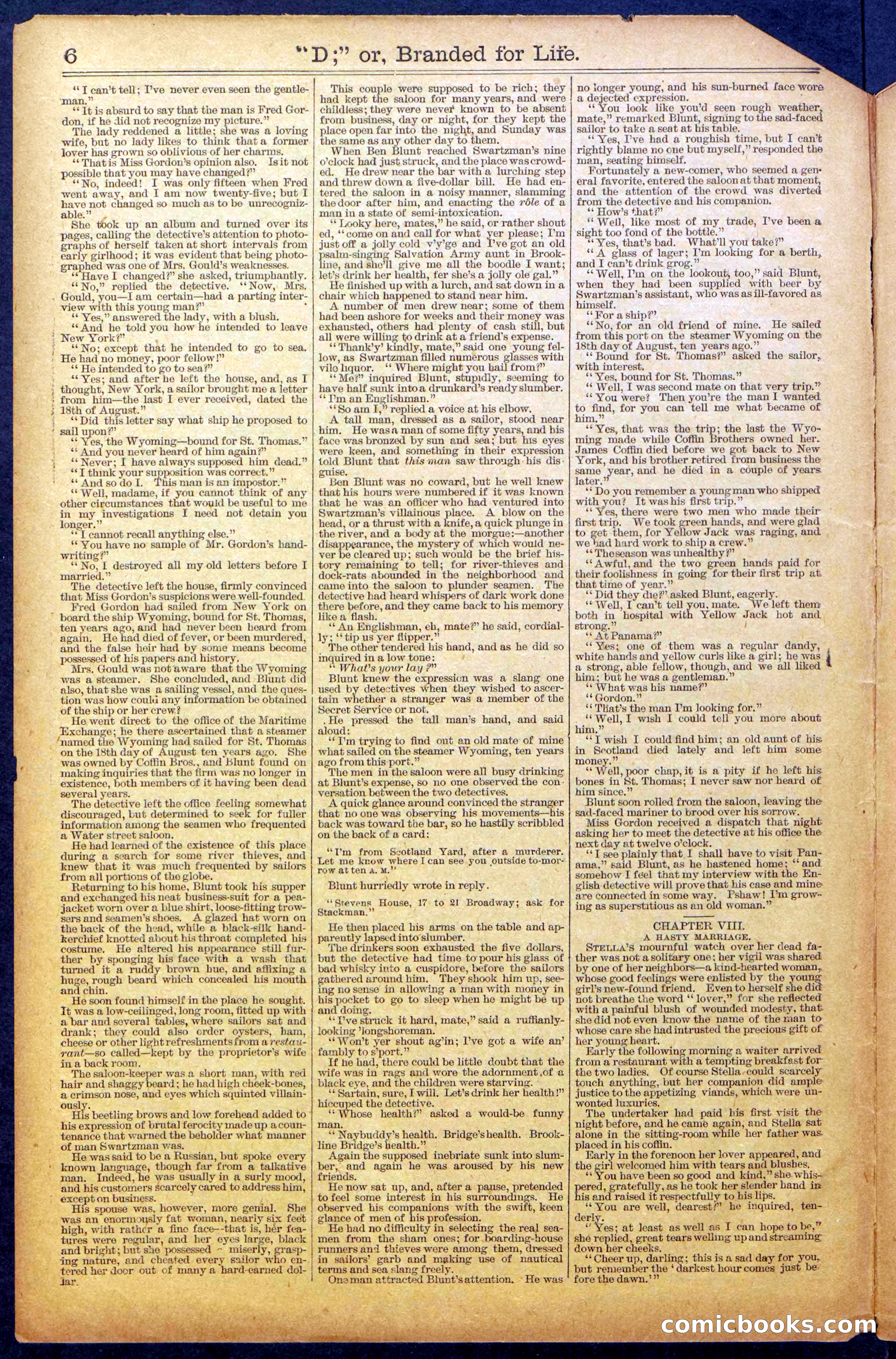 Beadle's New York Dime Library No. 971 — page 6 of 24