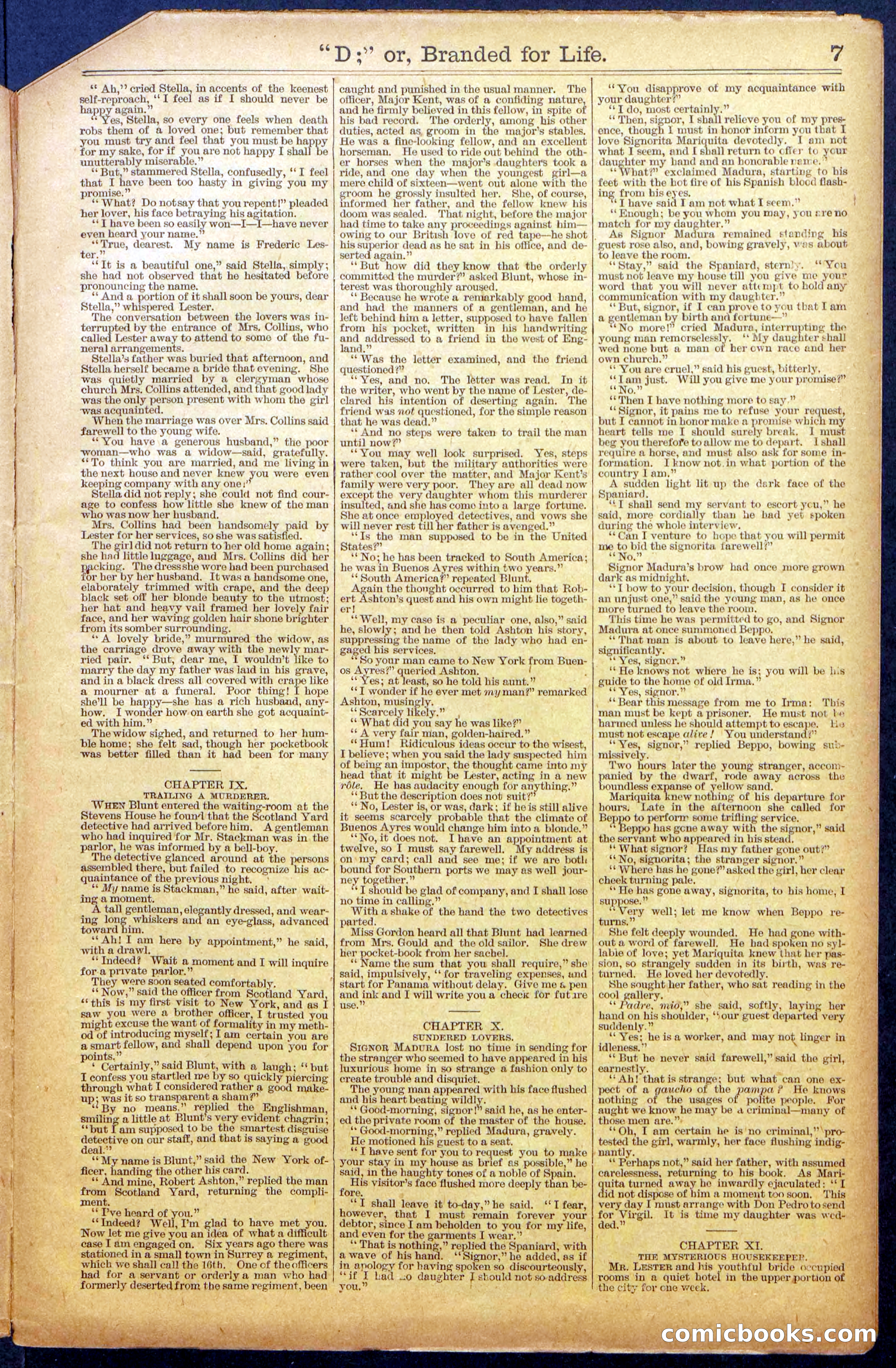 Beadle's New York Dime Library No. 971 — page 7 of 24