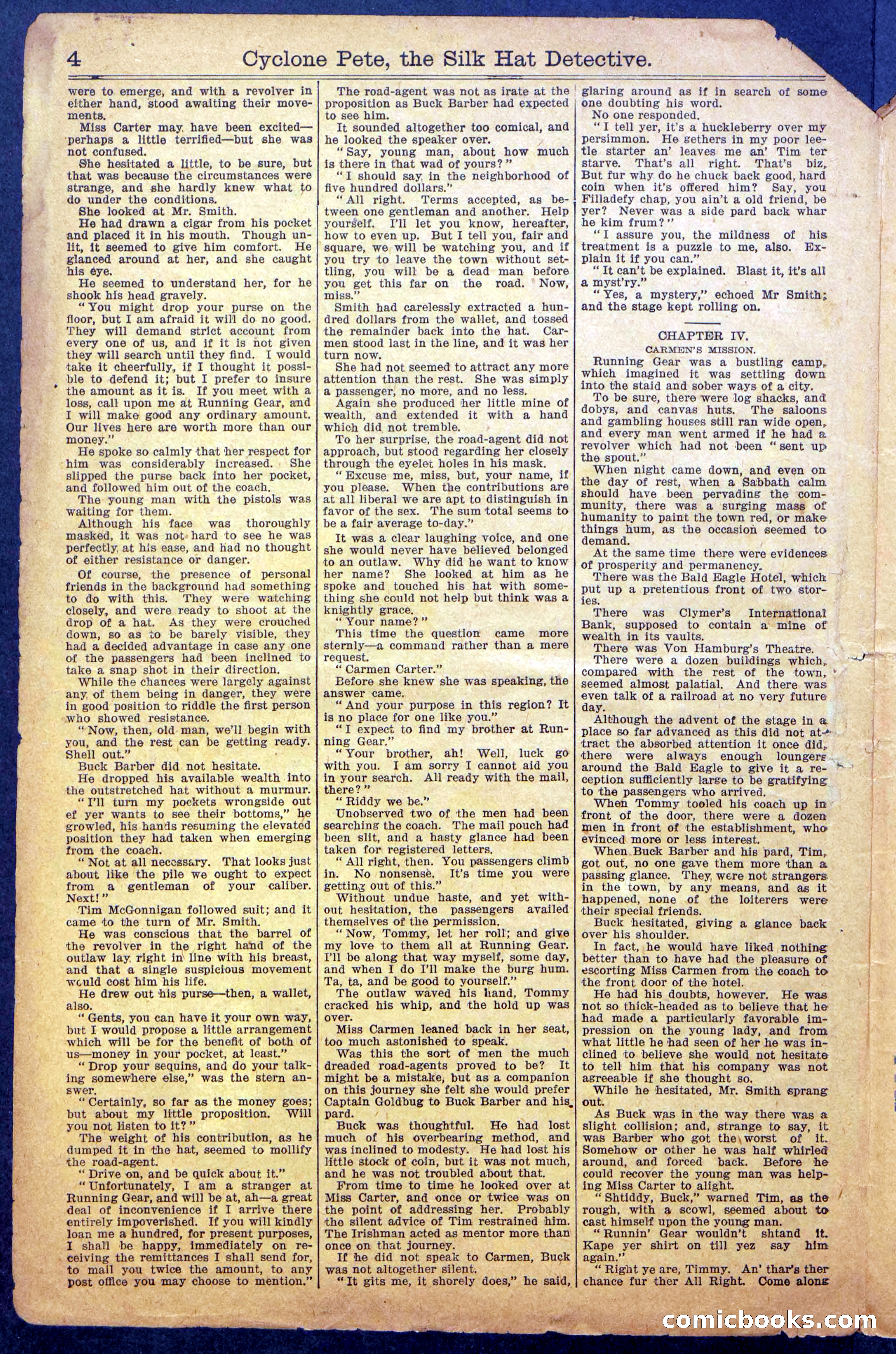 Beadle's New York Dime Library No. 977 — page 6 of 36