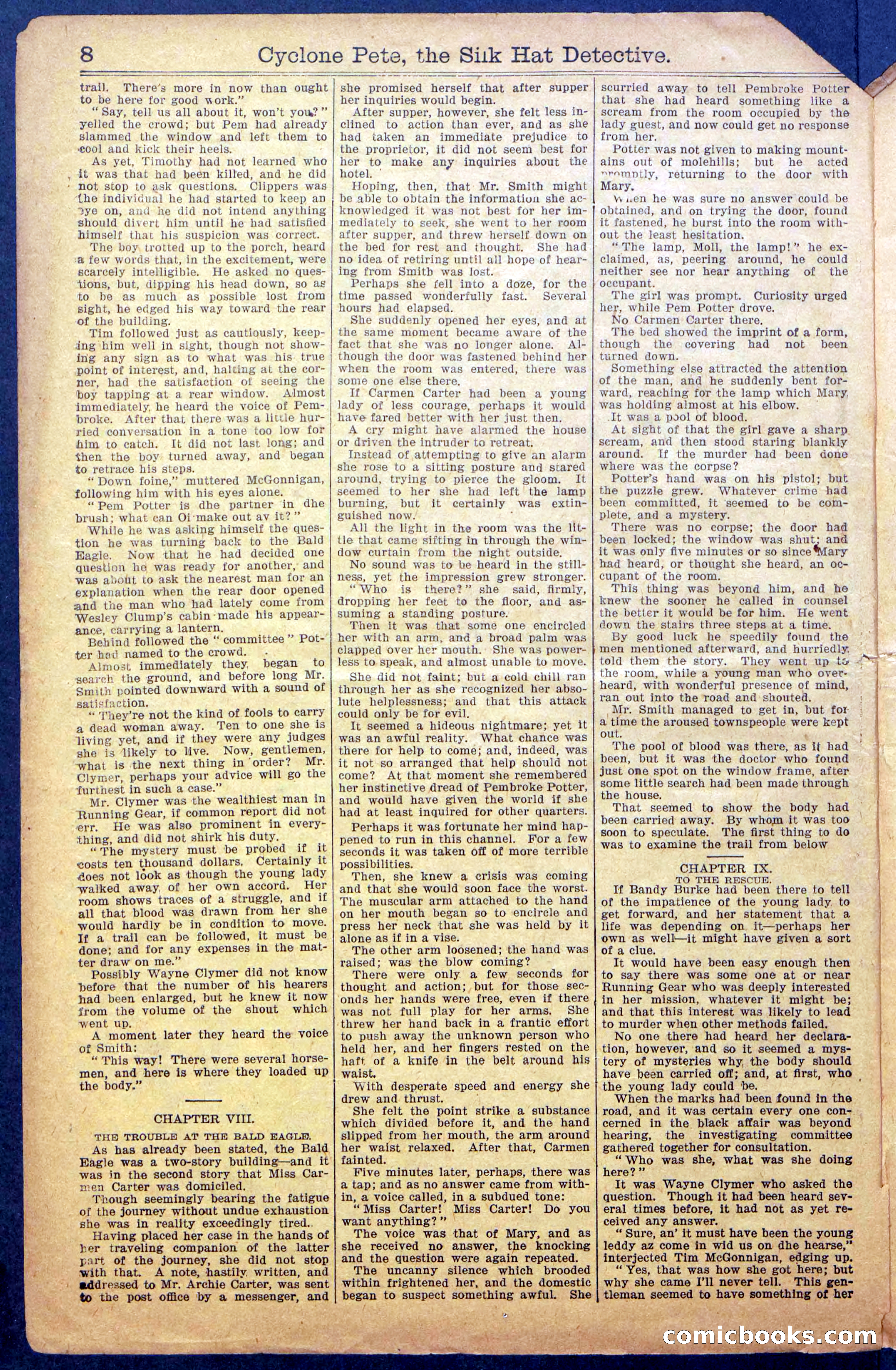 Beadle's New York Dime Library No. 977 — page 10 of 36