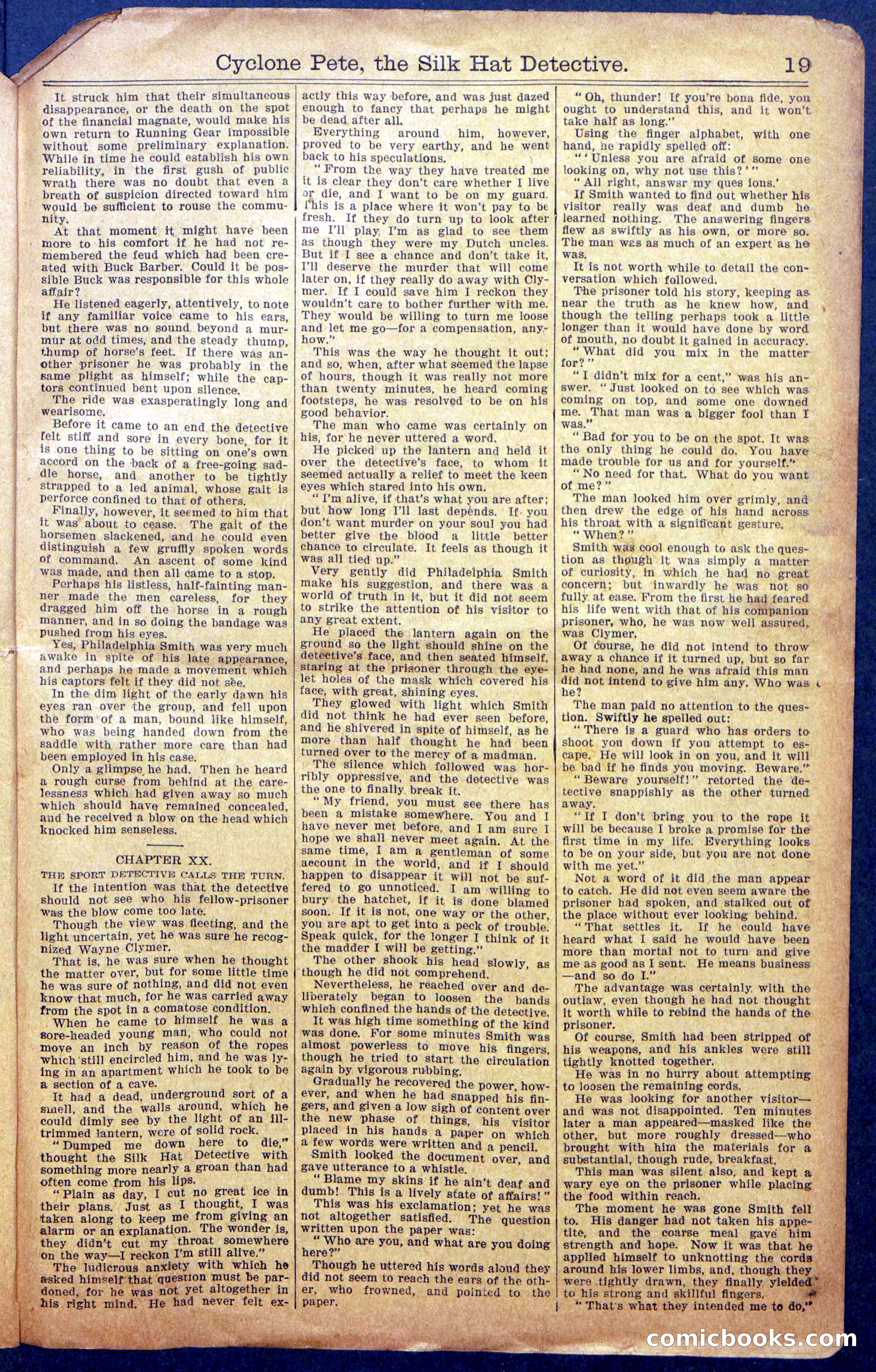Beadle's New York Dime Library No. 977 — page 21 of 36