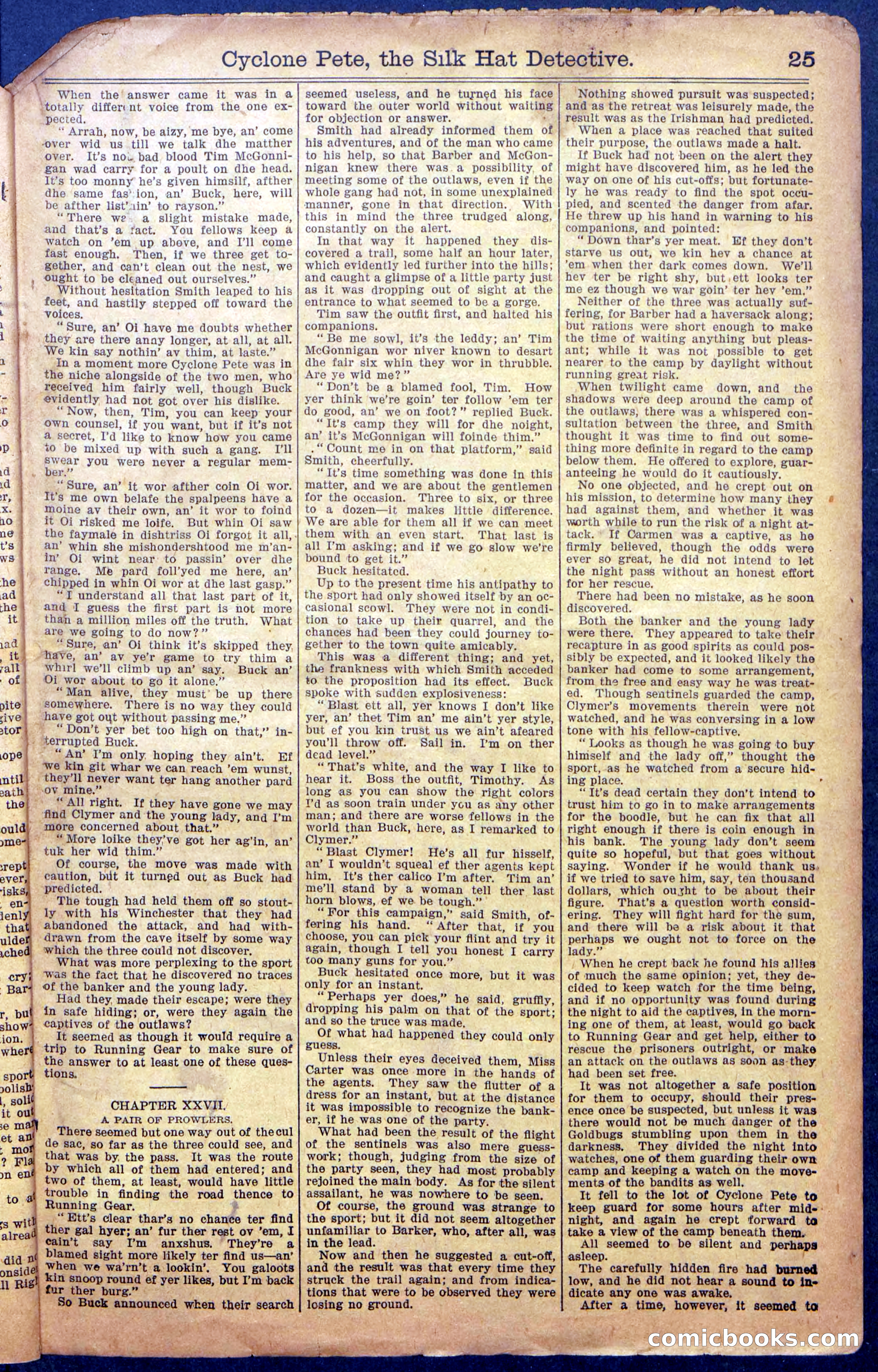Beadle's New York Dime Library No. 977 — page 27 of 36