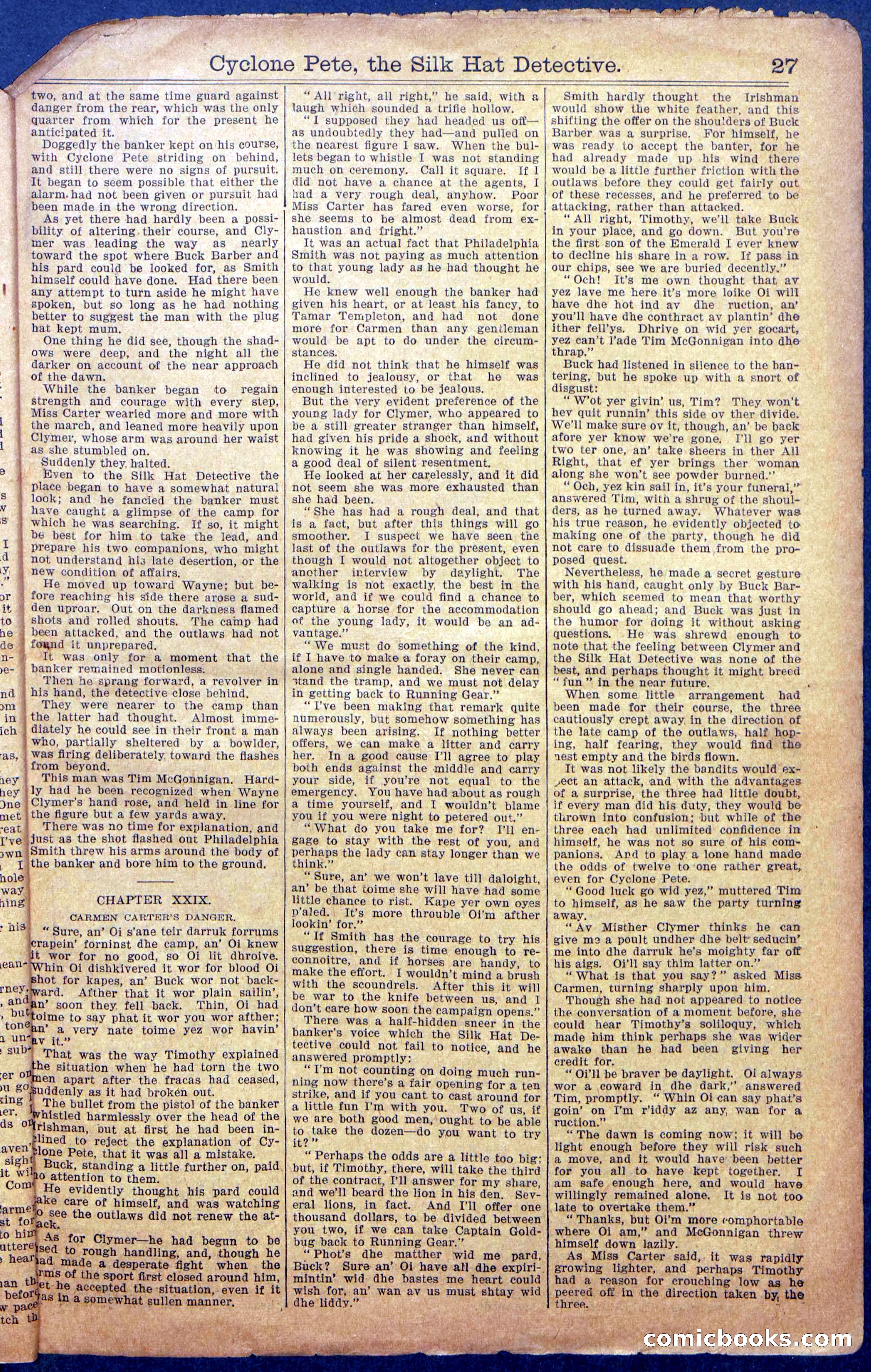 Beadle's New York Dime Library No. 977 — page 29 of 36