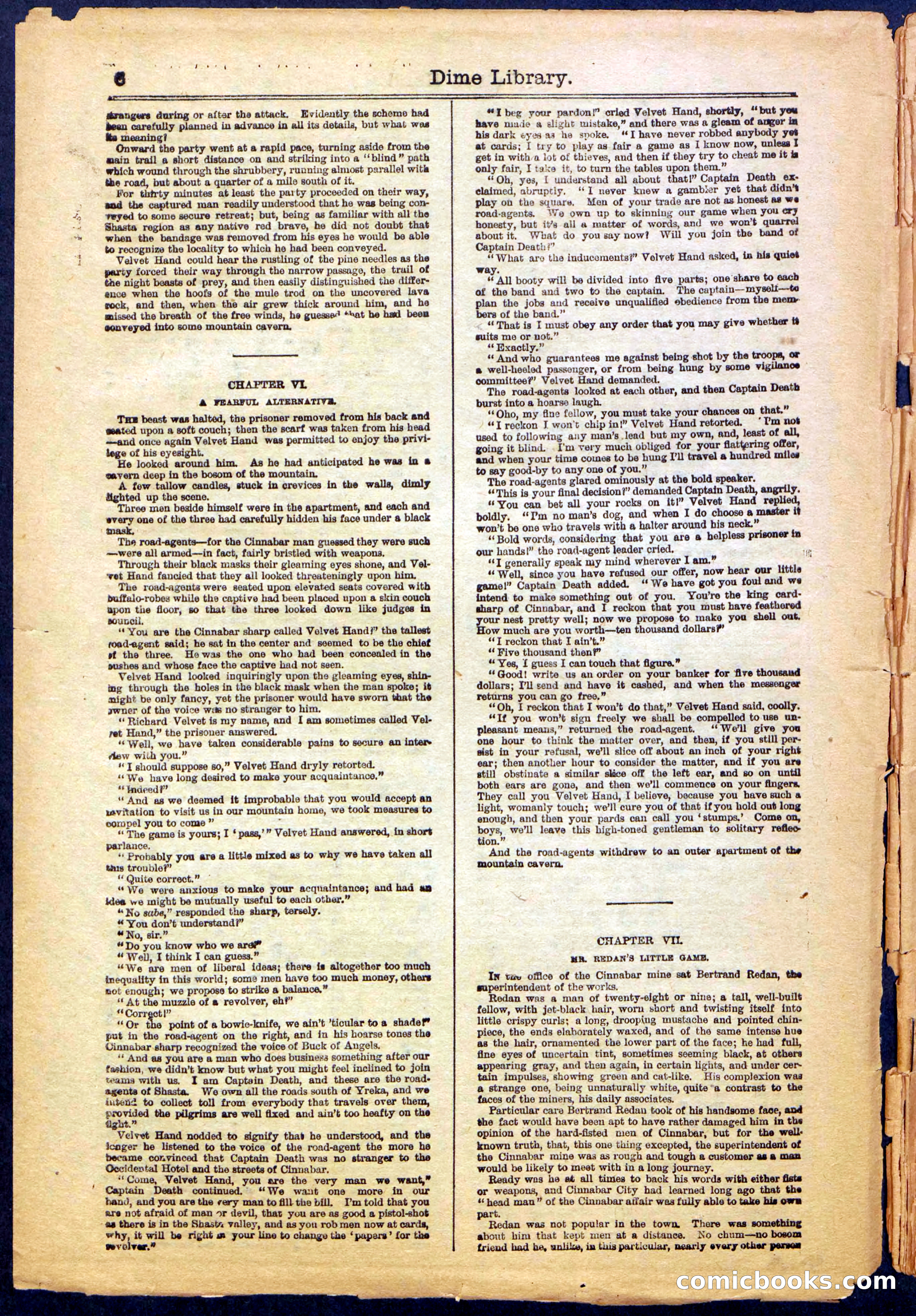 Beadle's New York Dime Library, No. 999 — page 6 of 32