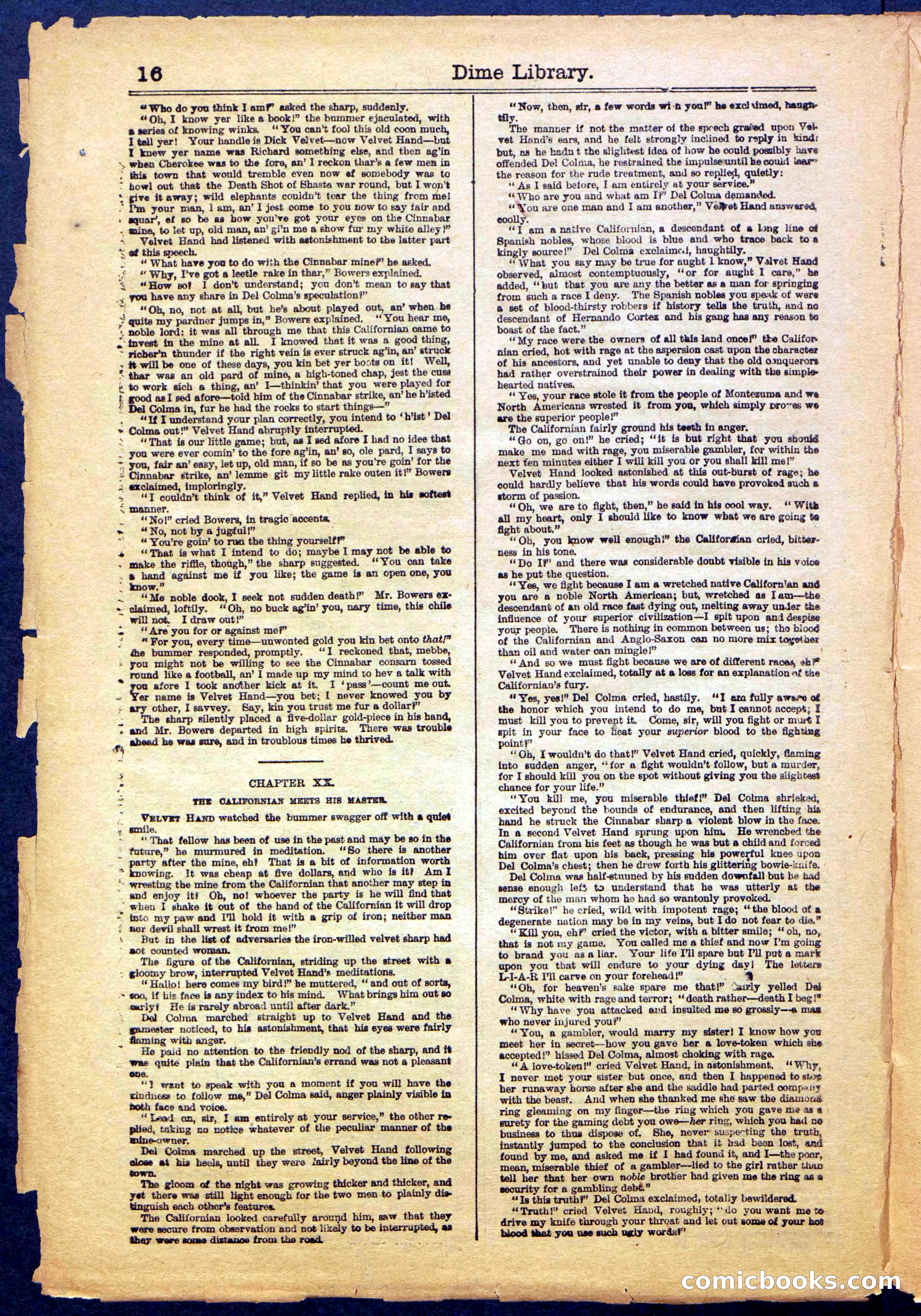 Beadle's New York Dime Library, No. 999 — page 16 of 32