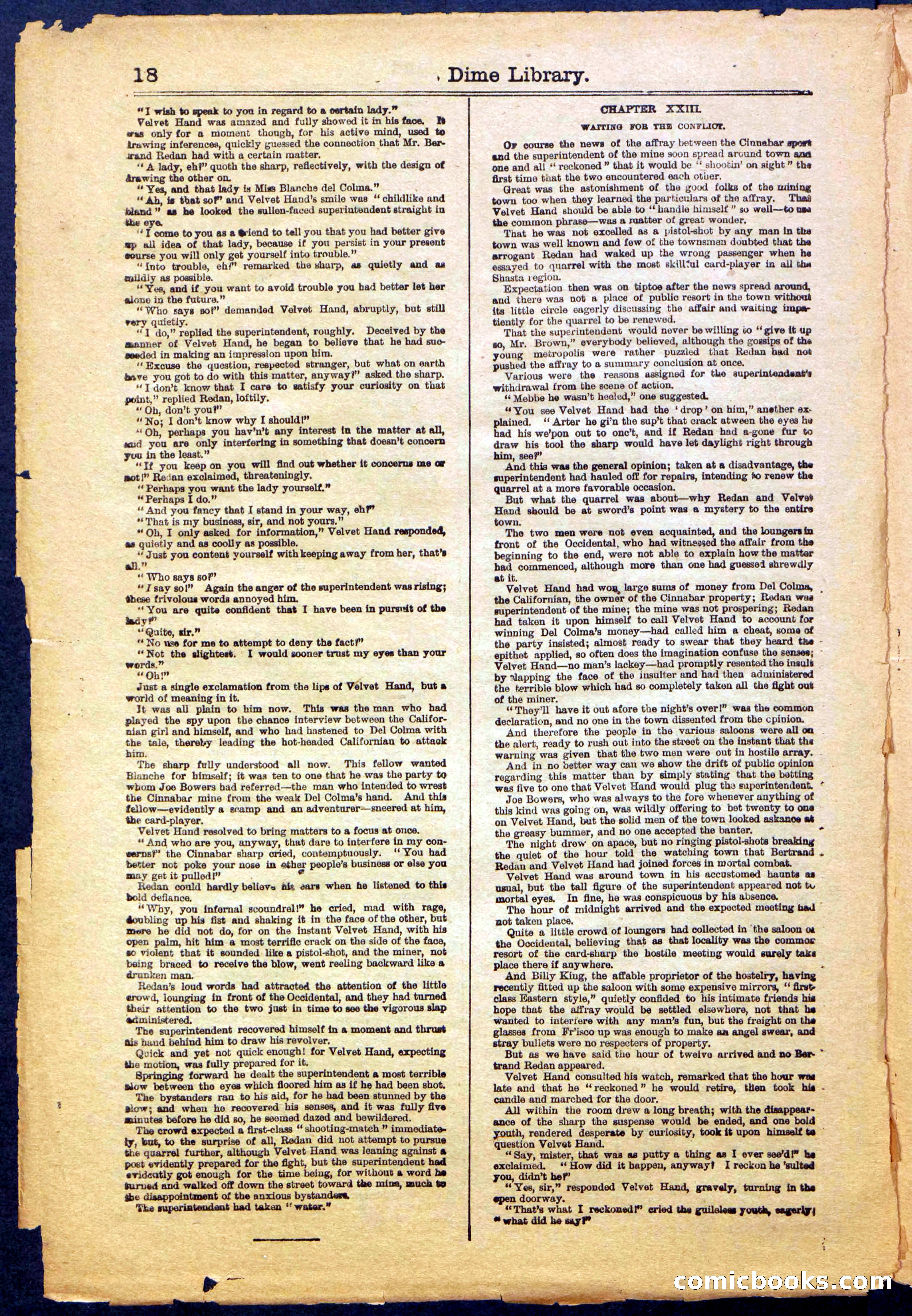 Beadle's New York Dime Library, No. 999 — page 18 of 32