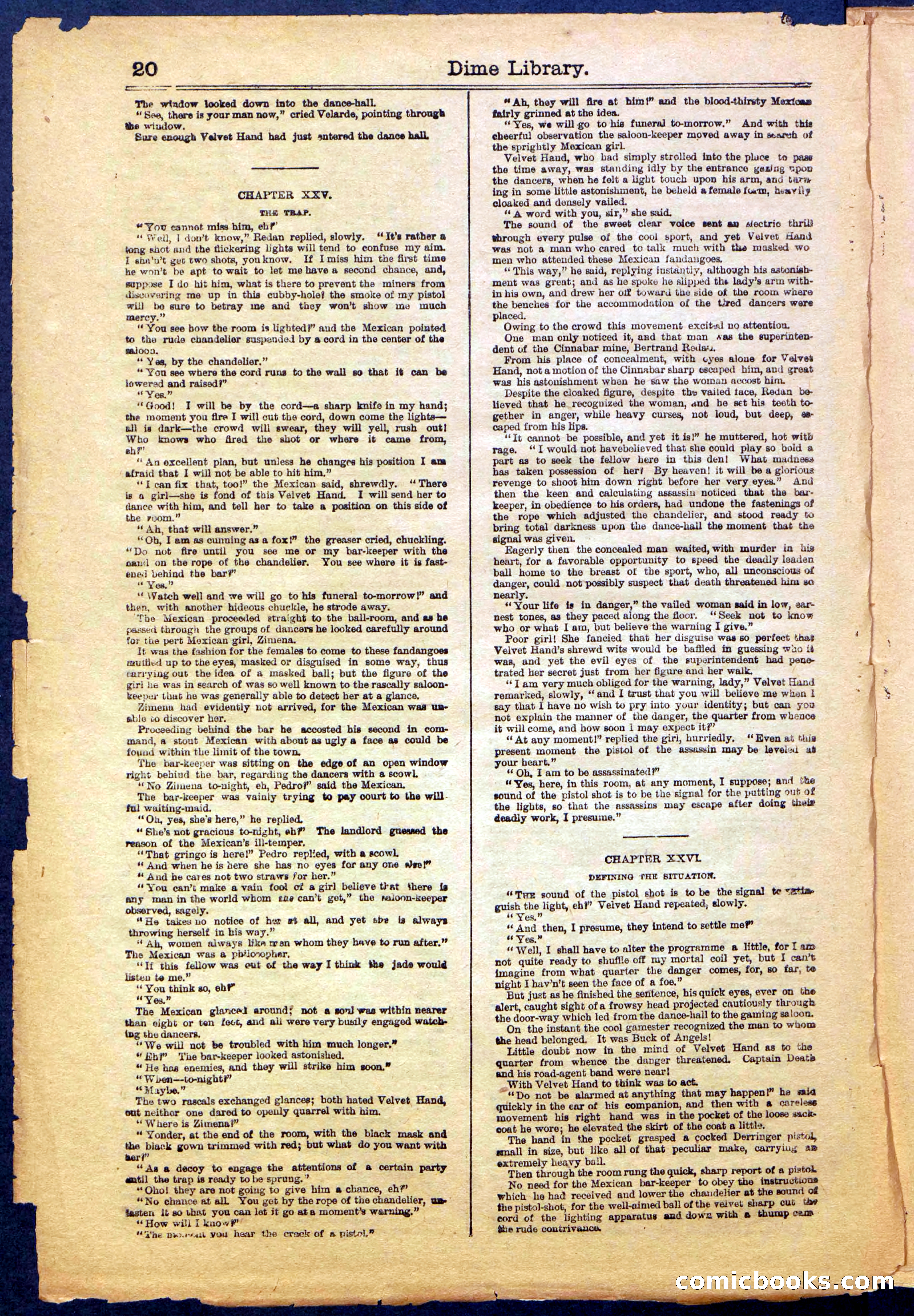 Beadle's New York Dime Library, No. 999 — page 20 of 32