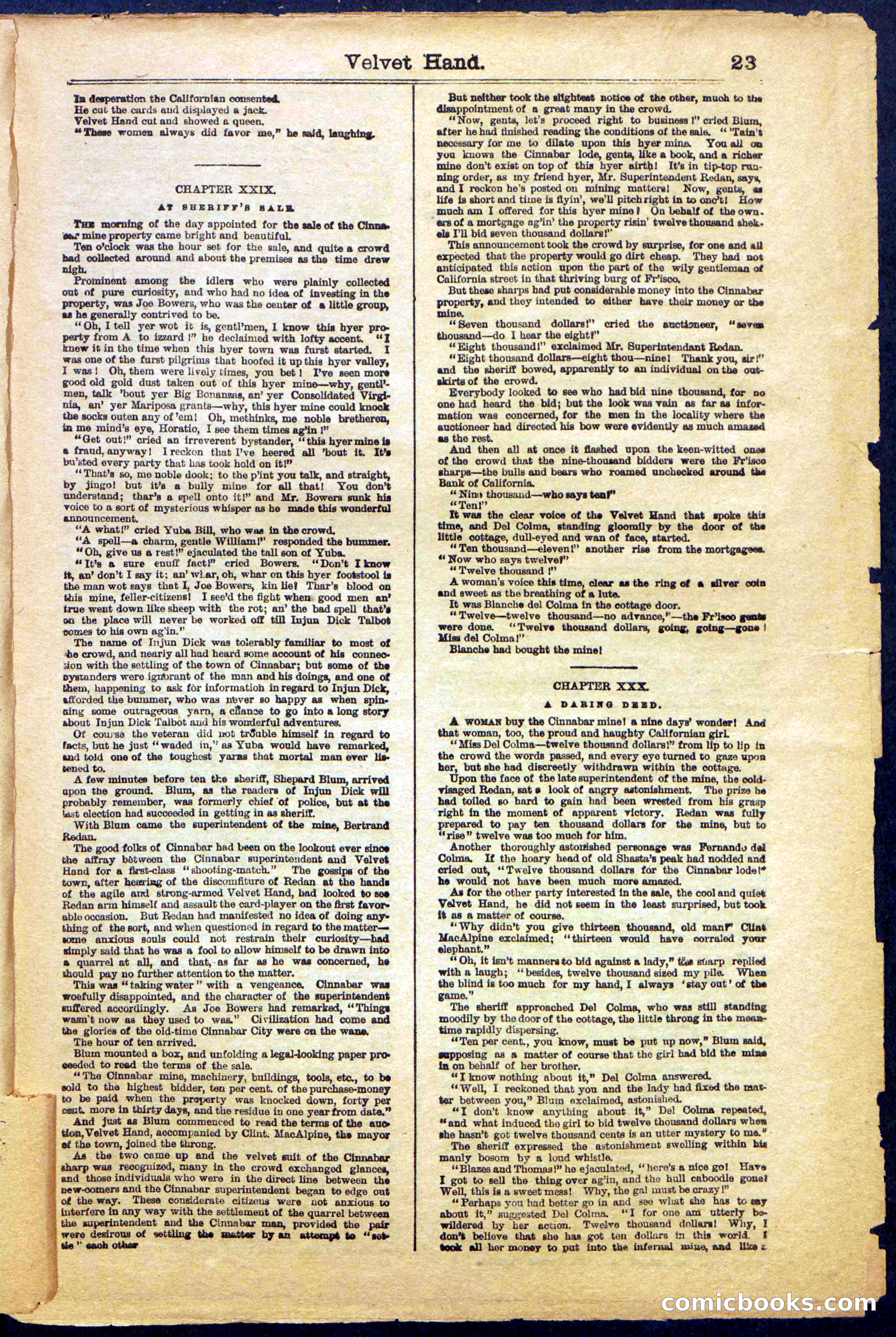 Beadle's New York Dime Library, No. 999 — page 23 of 32