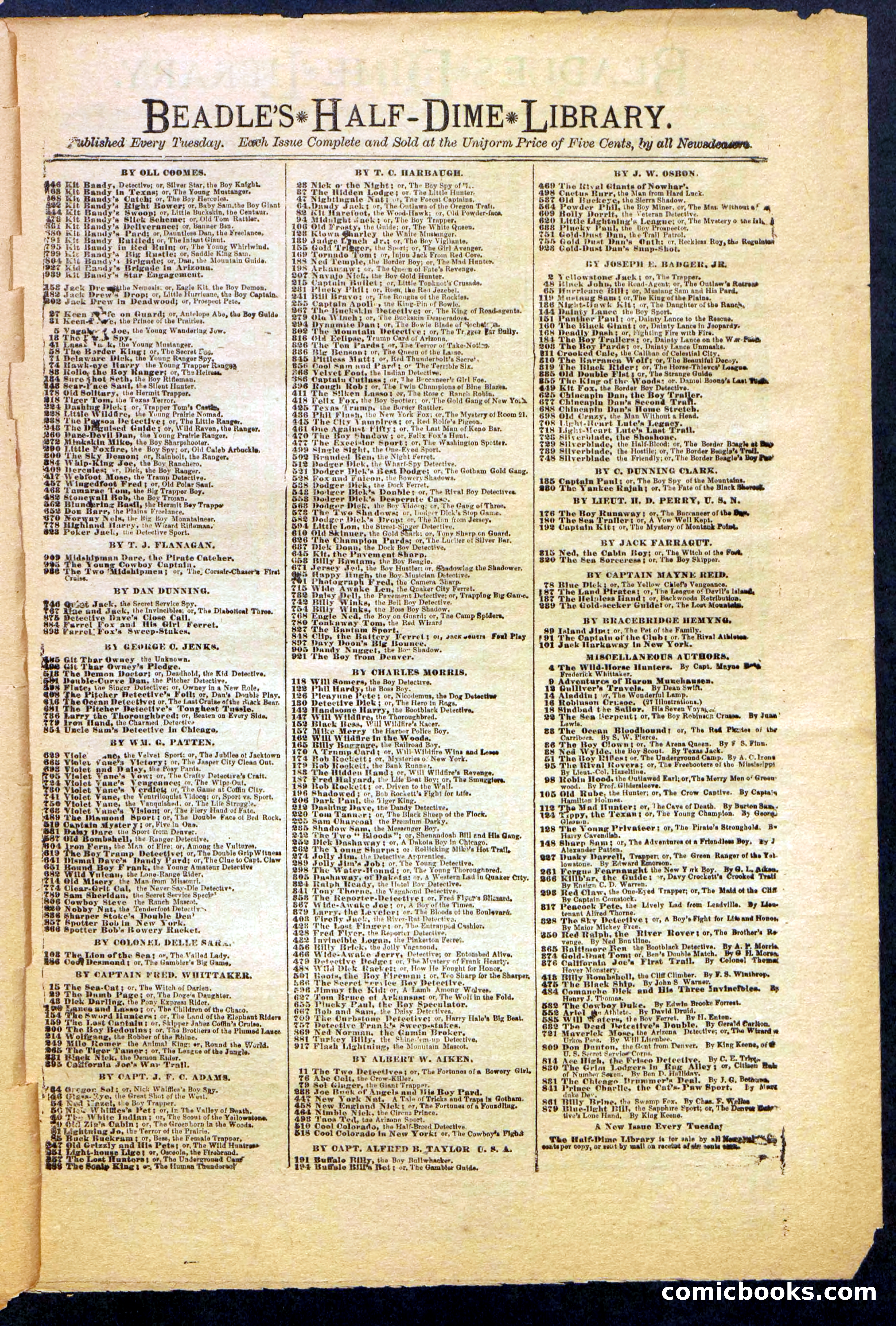 Beadle's New York Dime Library, No. 999 — page 29 of 32