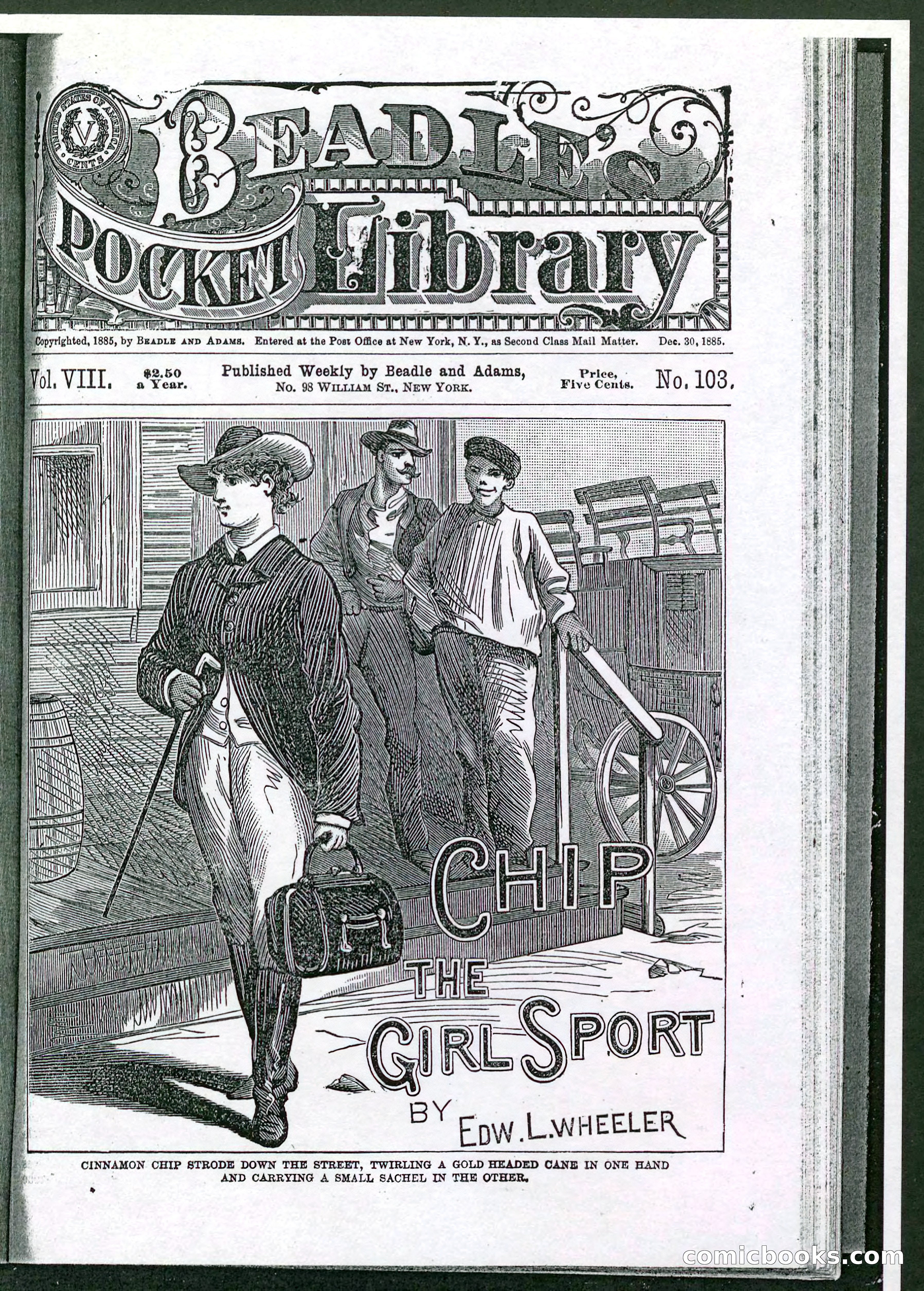 Beadle's Pocket Library No. 103 — page 1 of 32