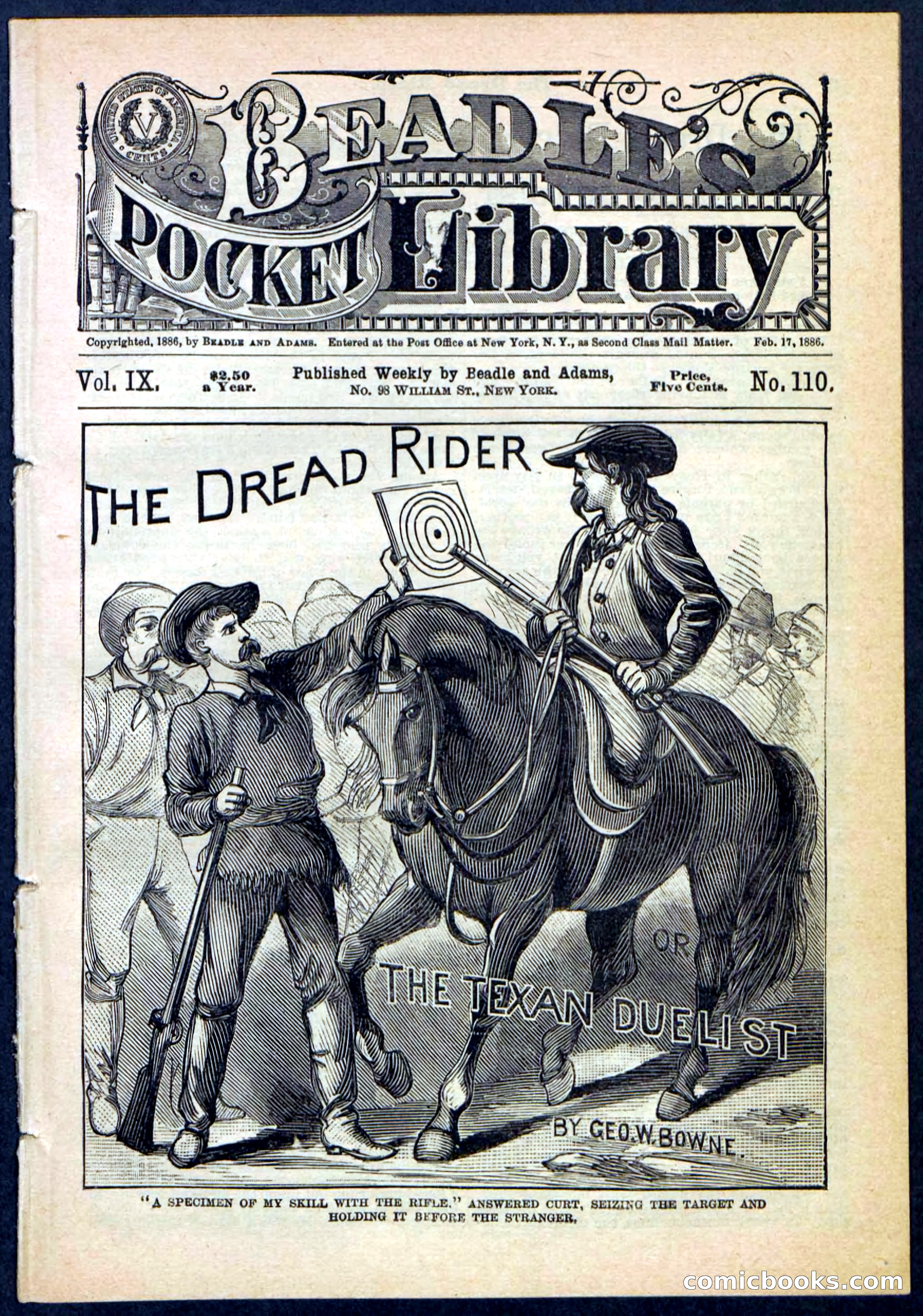 The Dread Rider; or, The Texan Duellist — page 1 of 32