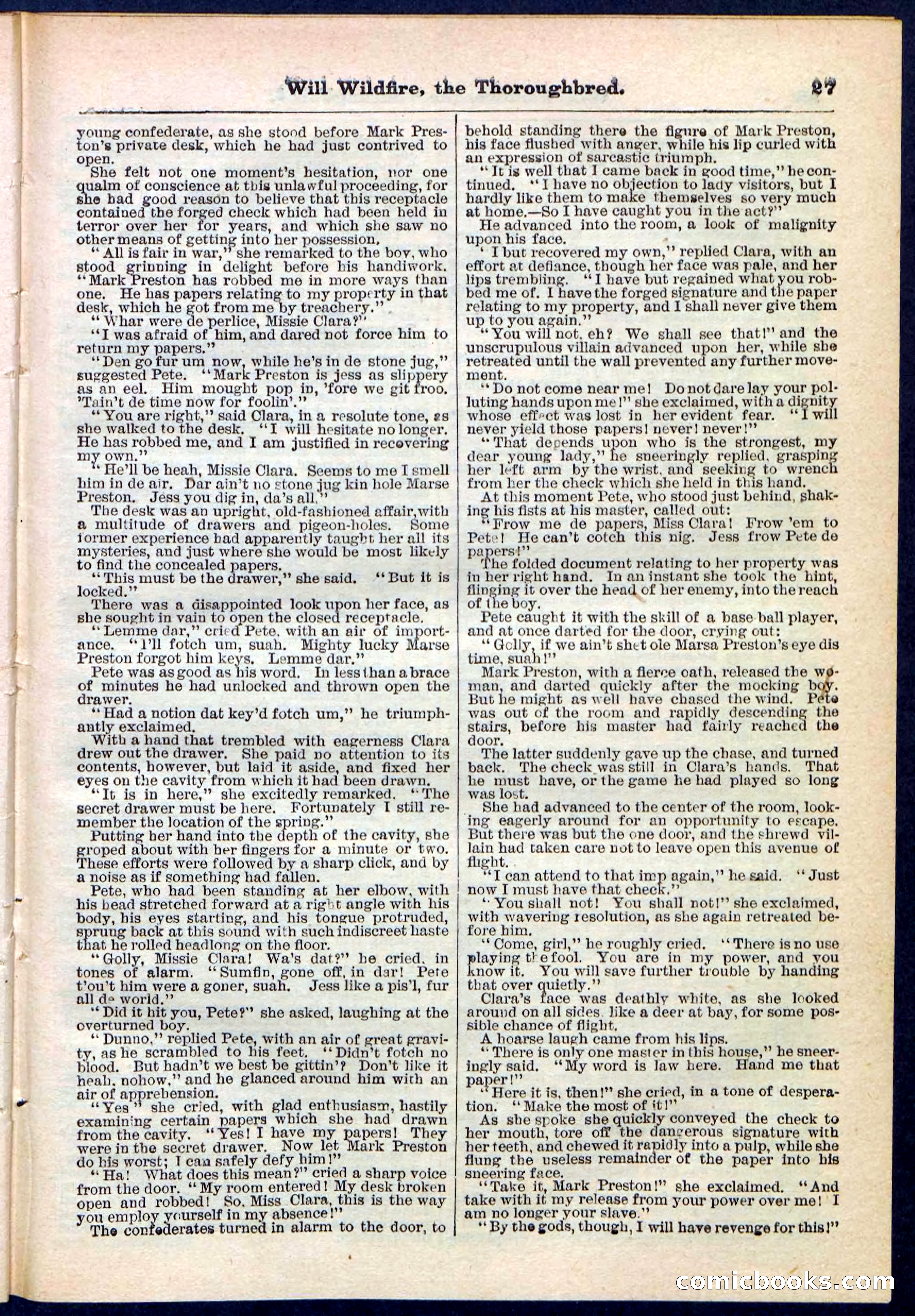Beadle's Pocket Library No. 118 — page 27 of 32