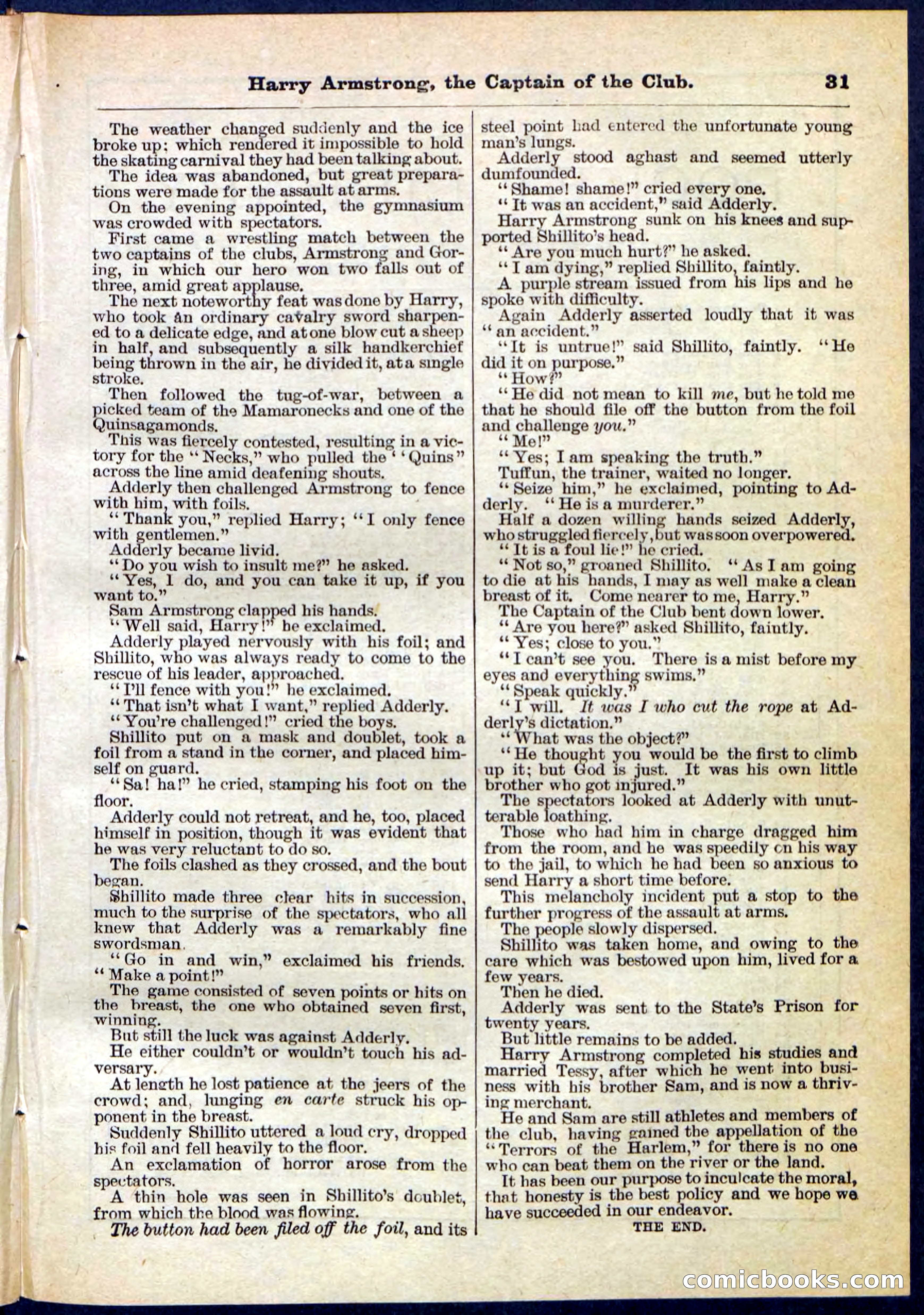 Beadle's Pocket Library No. 121 — page 31 of 32