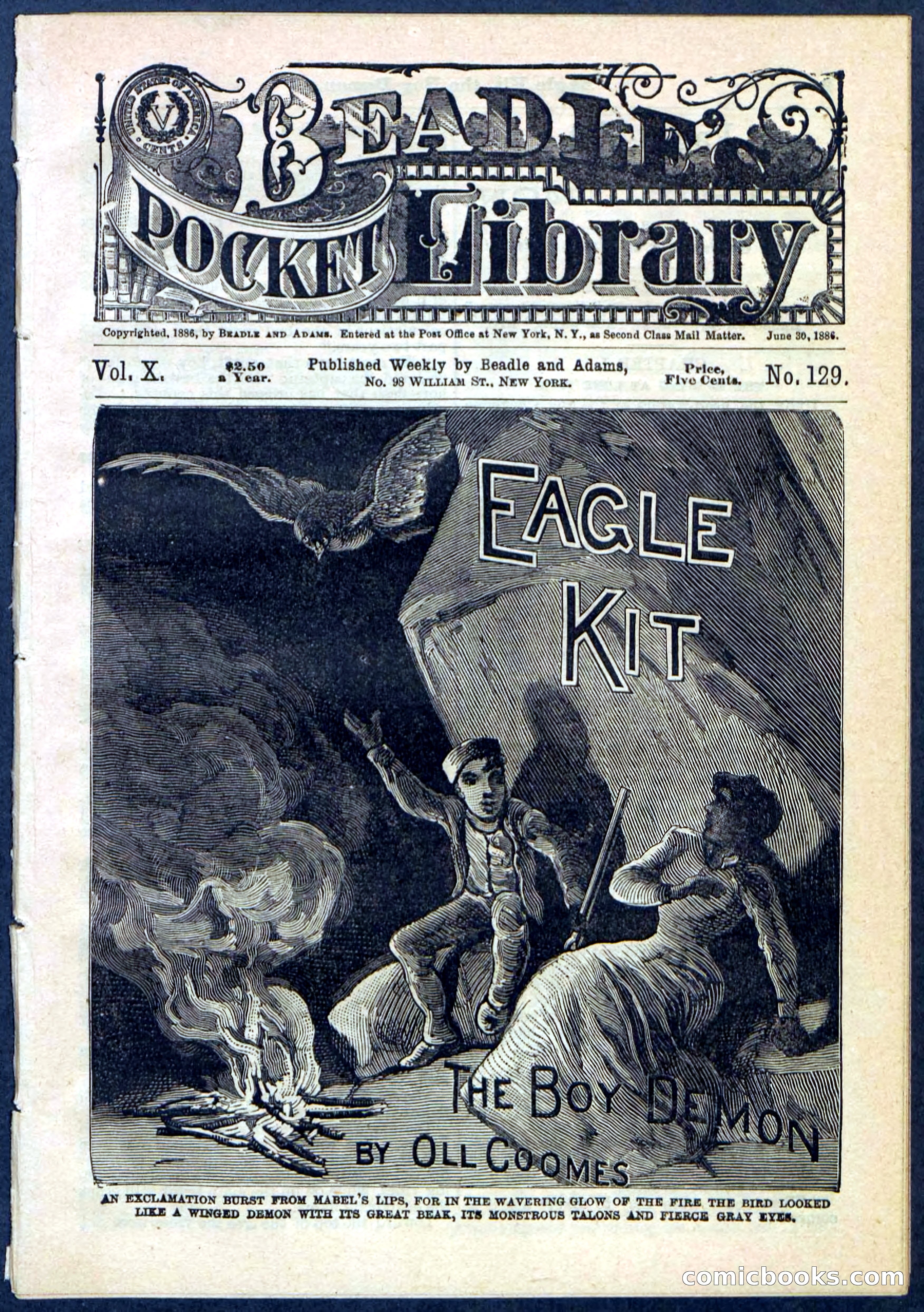 Beadle's Pocket Library No. 129 — page 1 of 32