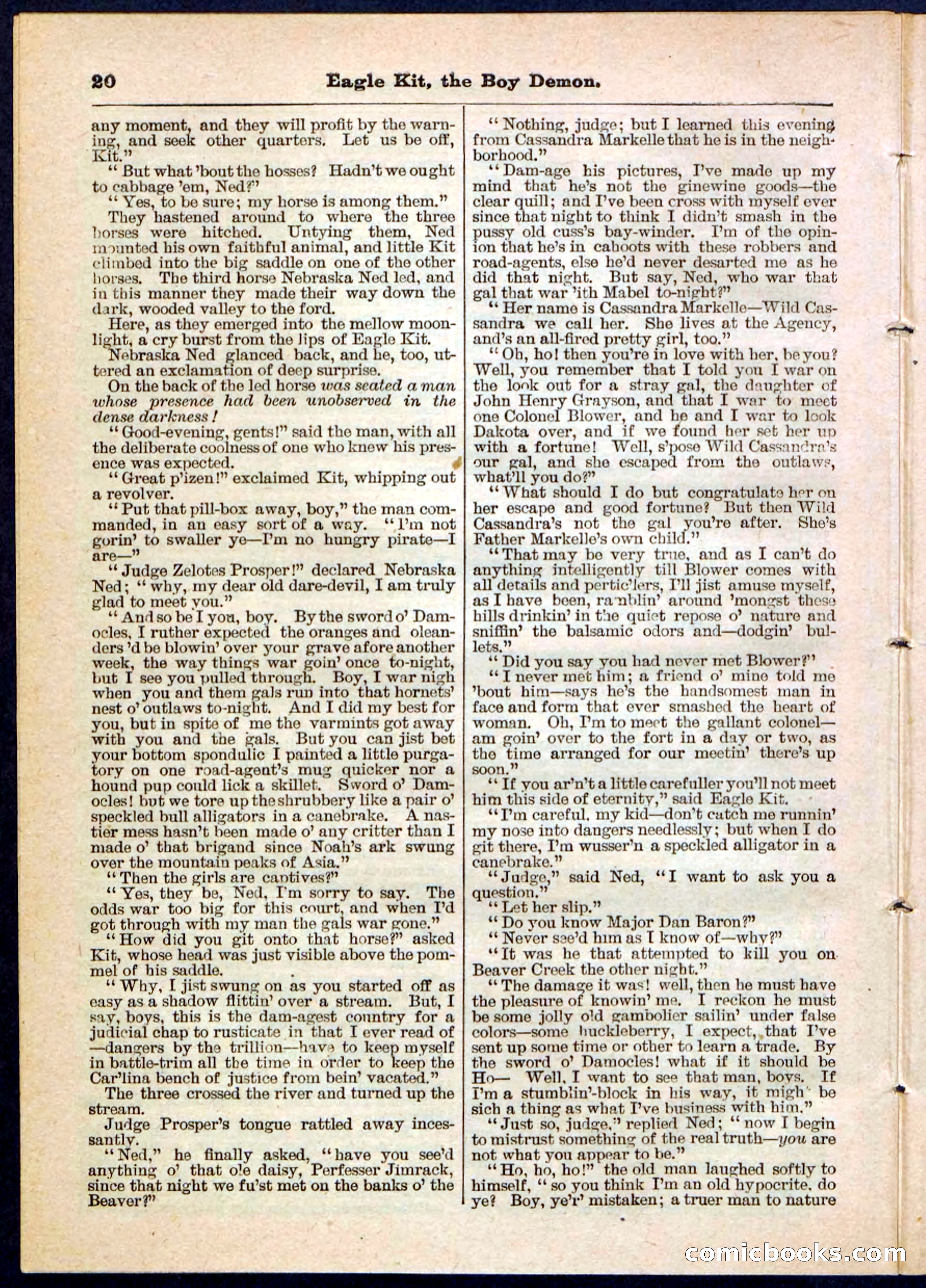 Beadle's Pocket Library No. 129 — page 20 of 32